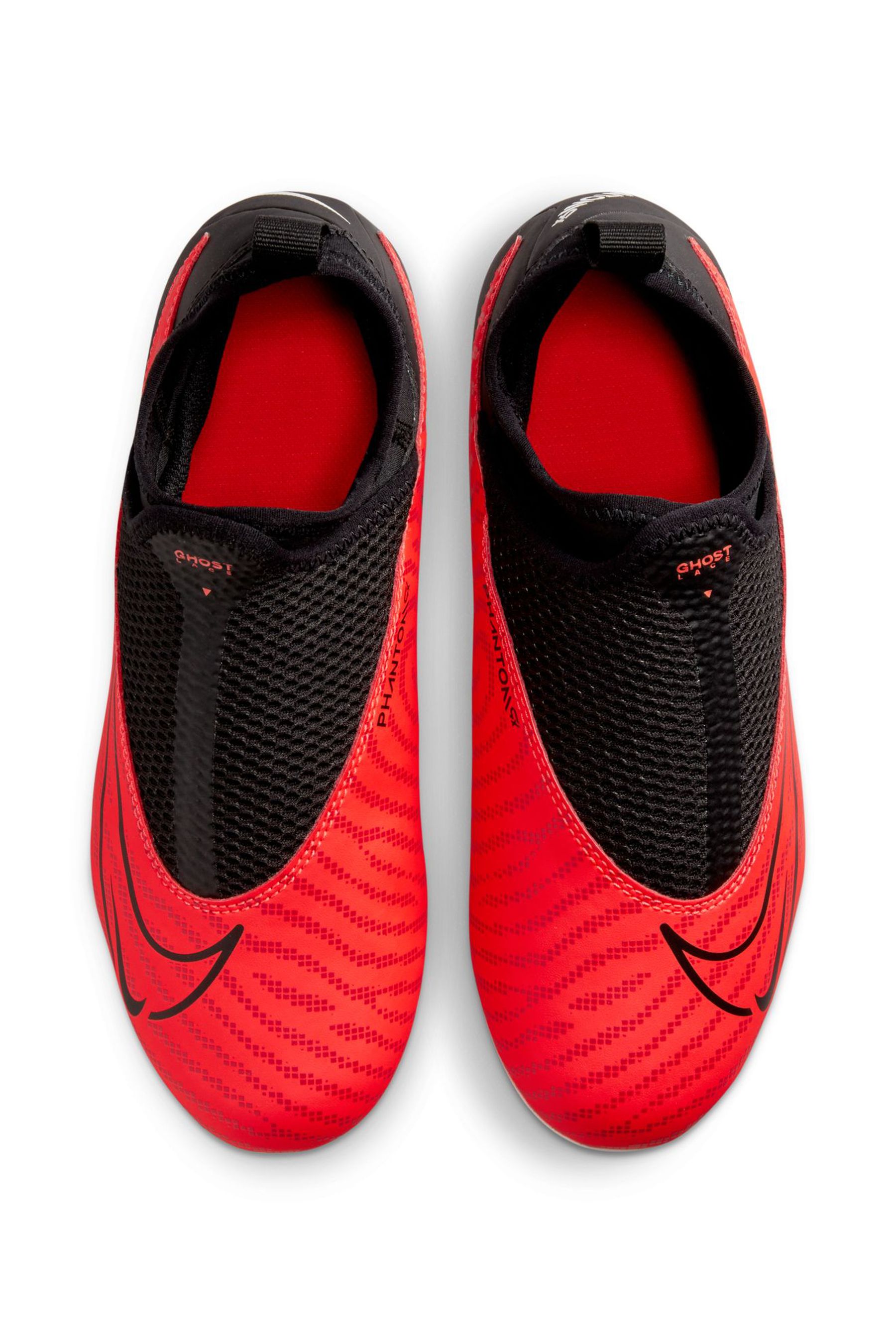 Buy Nike Red Jr. Phantom Academy Firm Ground Football Boots from