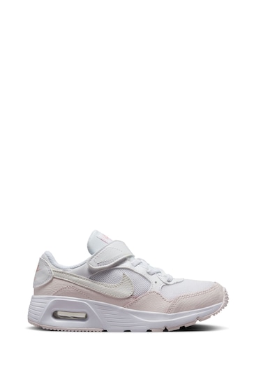 Nike White/Pink Junior Air Max SC Trainers