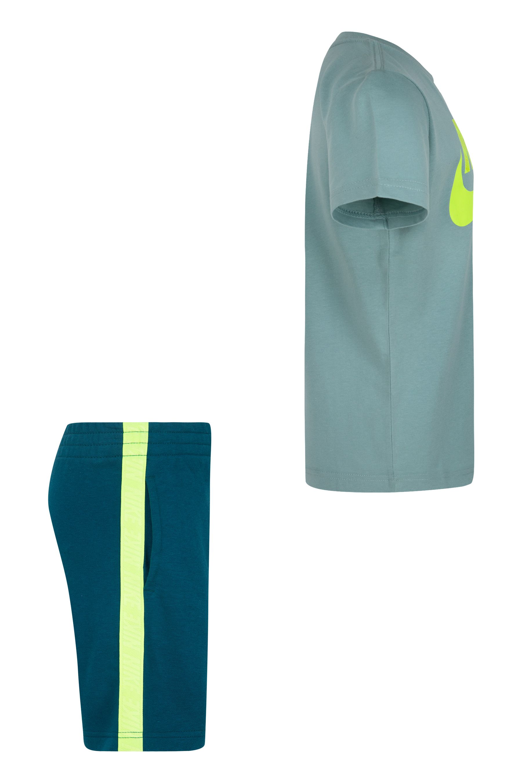 Buy Nike Green Little Kids T Shirt and Shorts Set from the Next UK