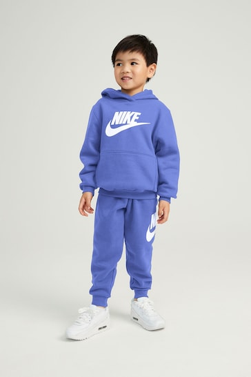 Nike Pale Blue Little Kids Club Fleece Tracksuit Set