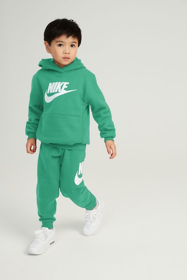 Nike Pale Green Little Kids Club Fleece Tracksuit Set