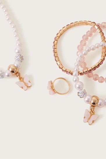 Monsoon Pink Bridesmaid Jewellery Five Pack Set