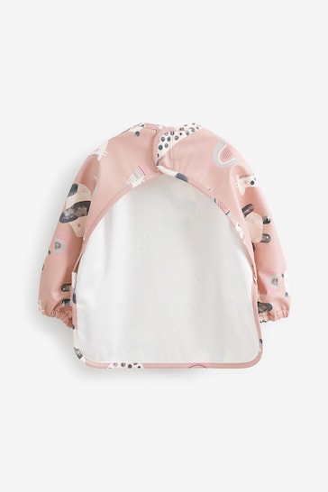 Pink Panda Baby Weaning And Feeding Sleeved Bibs (6mths-3yrs)