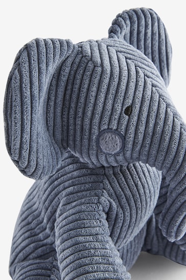 Navy Blue Soft Corduroy Elephant Toy