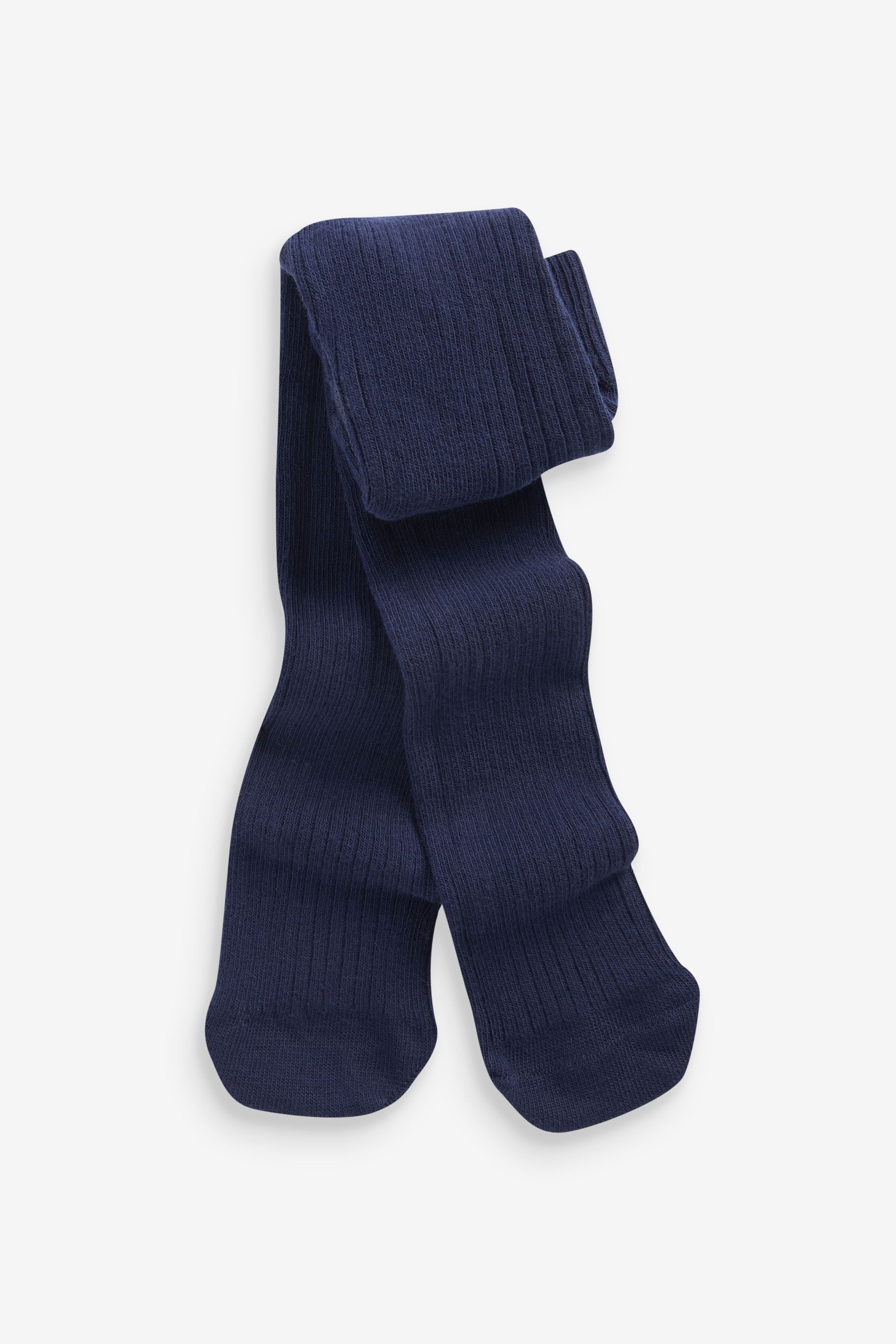 Navy Baby Single Rib Tights 0 18mths