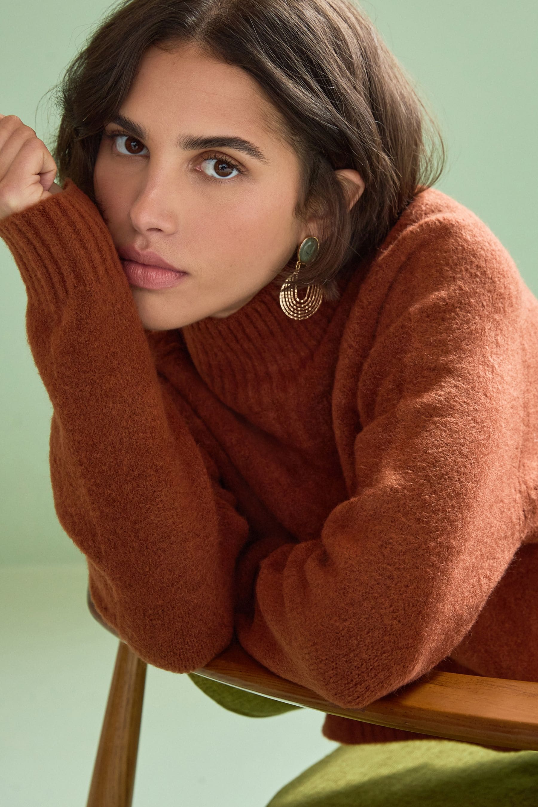 Rust best sale coloured knitwear