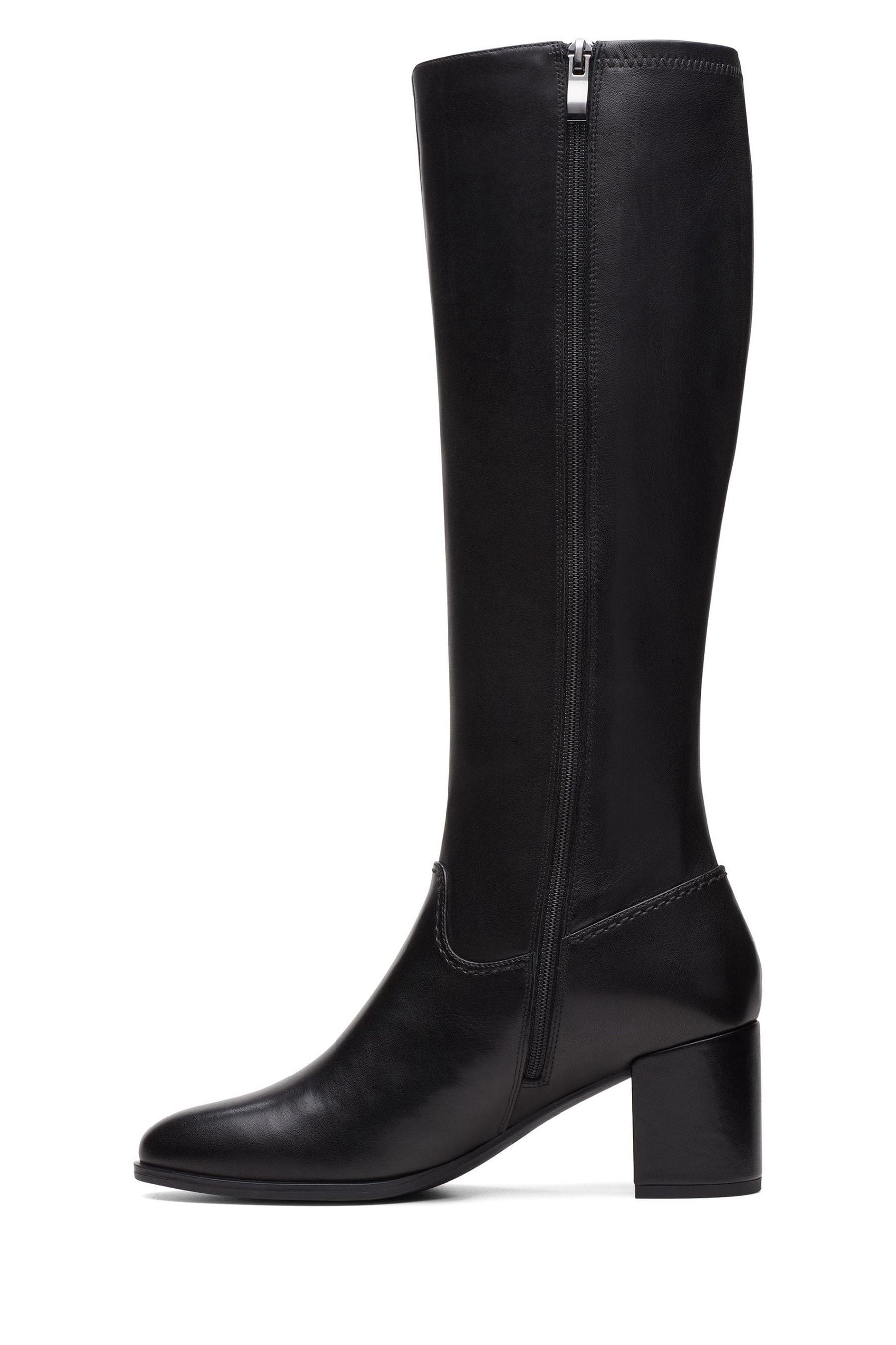 Clarks long outlet black boots
