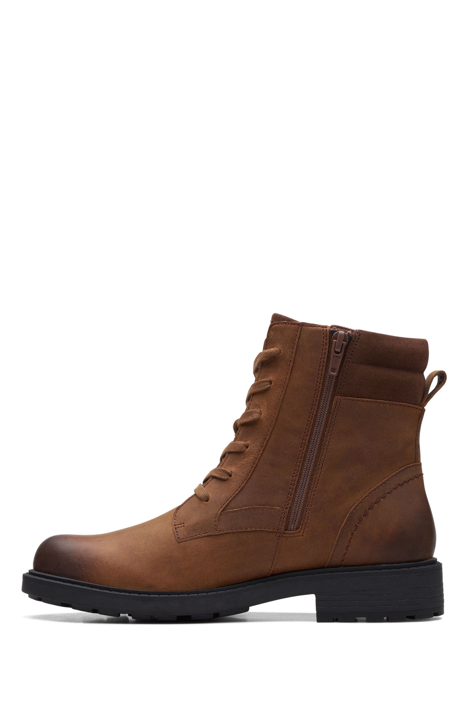 Clarks Brown Wide Fit Orinoco2 Spice Boots