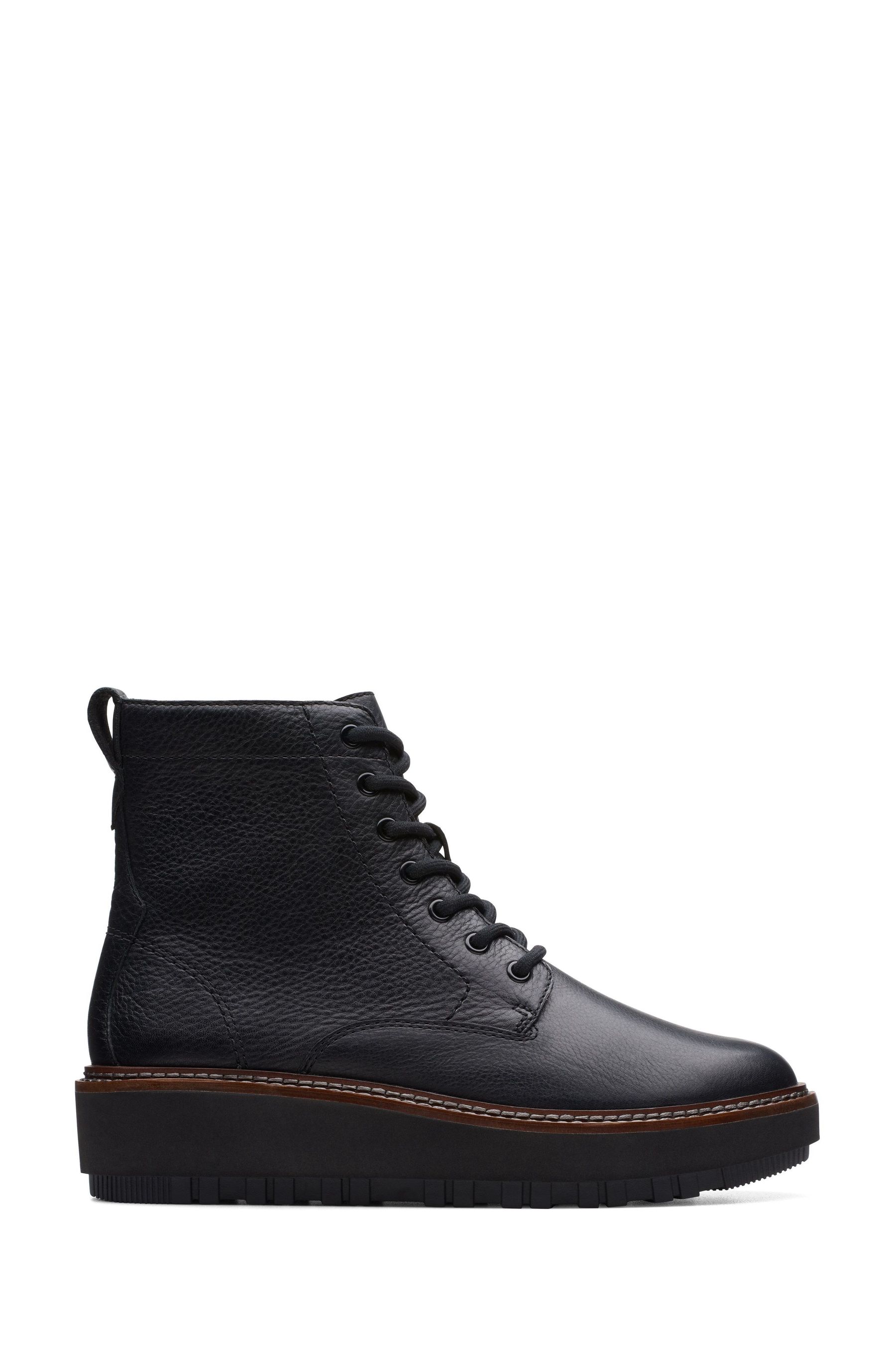 Buy Clarks Black Leather Orianna Lace Boots from the Next UK