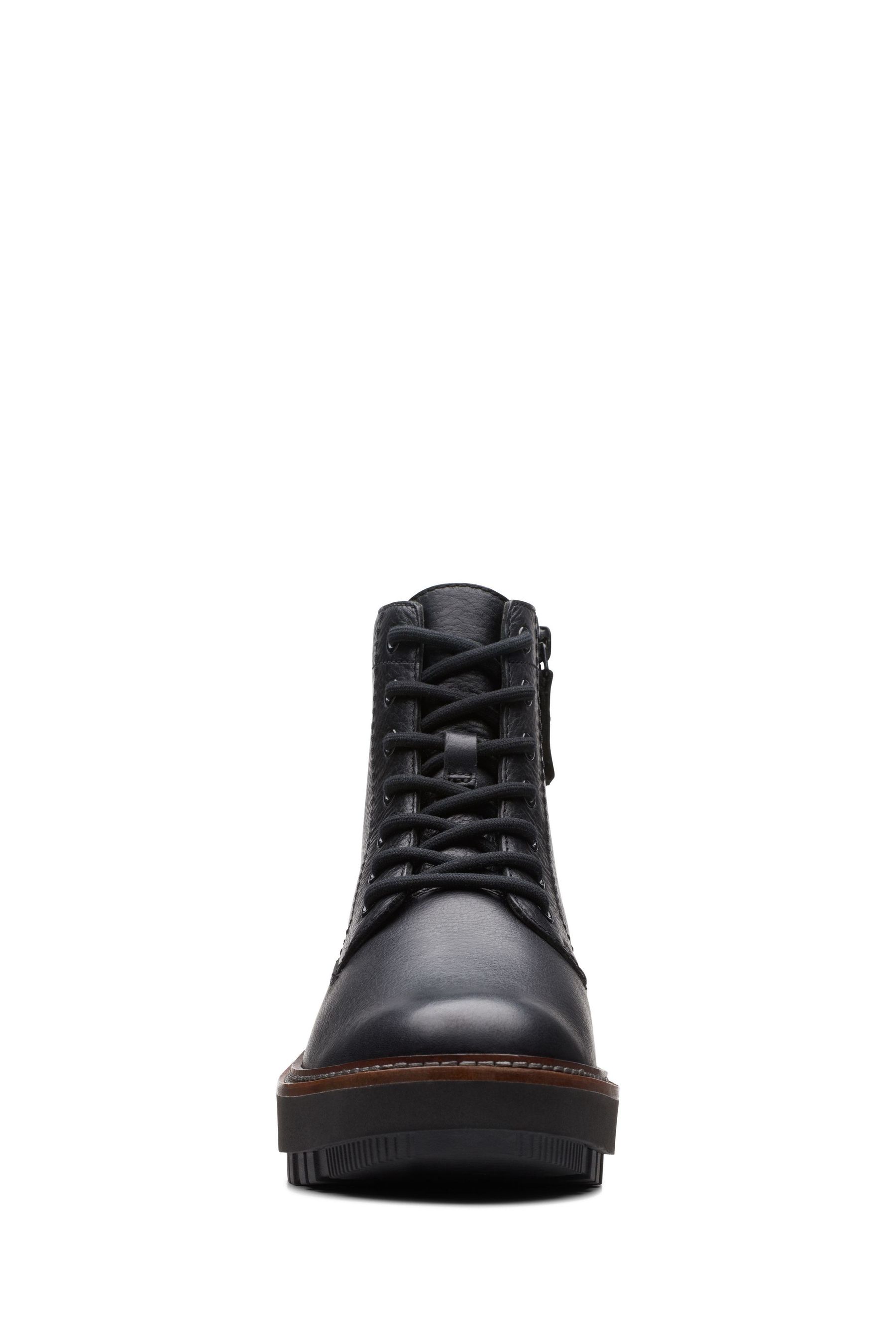 Clarks black lace up new arrivals boots