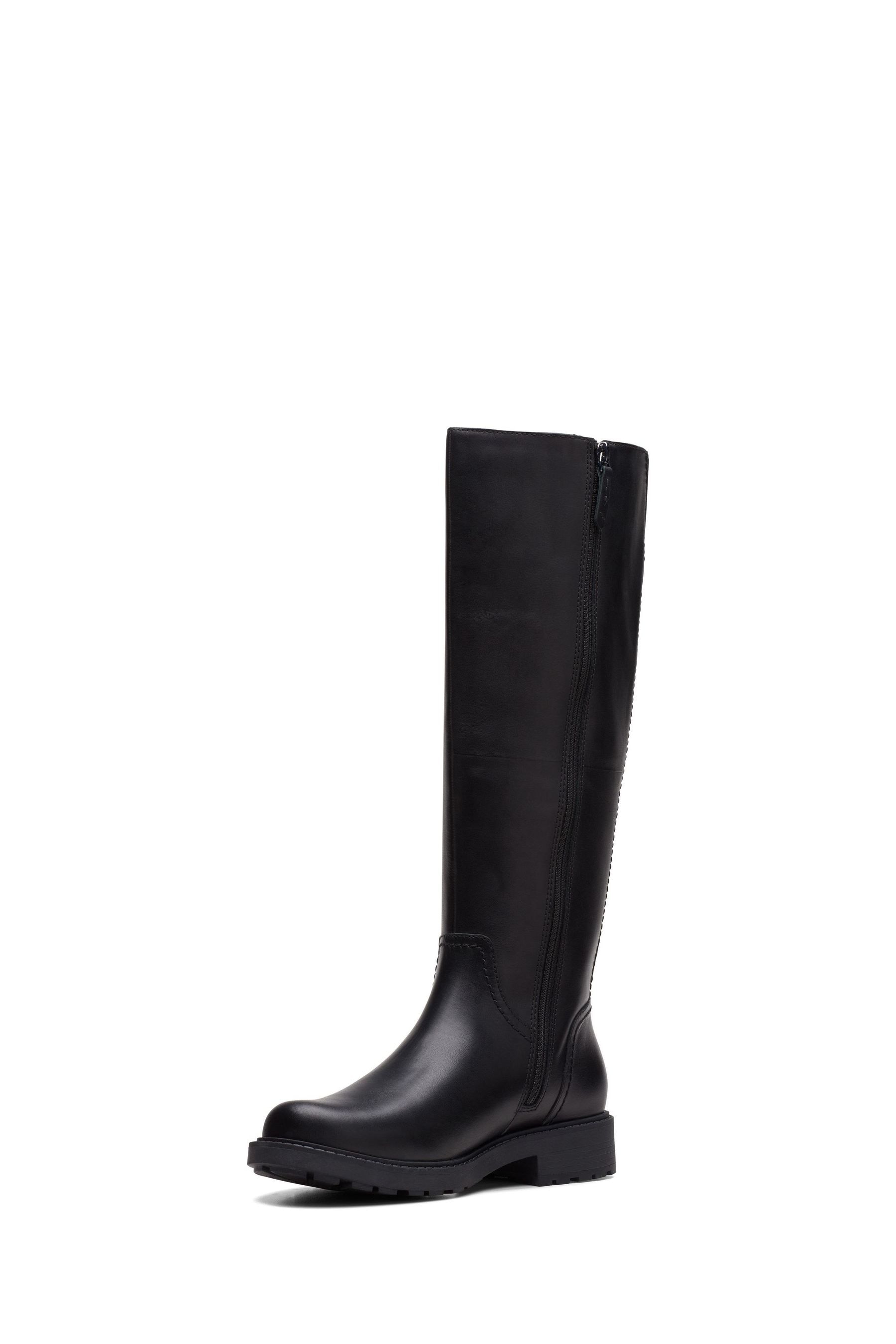 Clarks orinoco knee high leather boots 2025