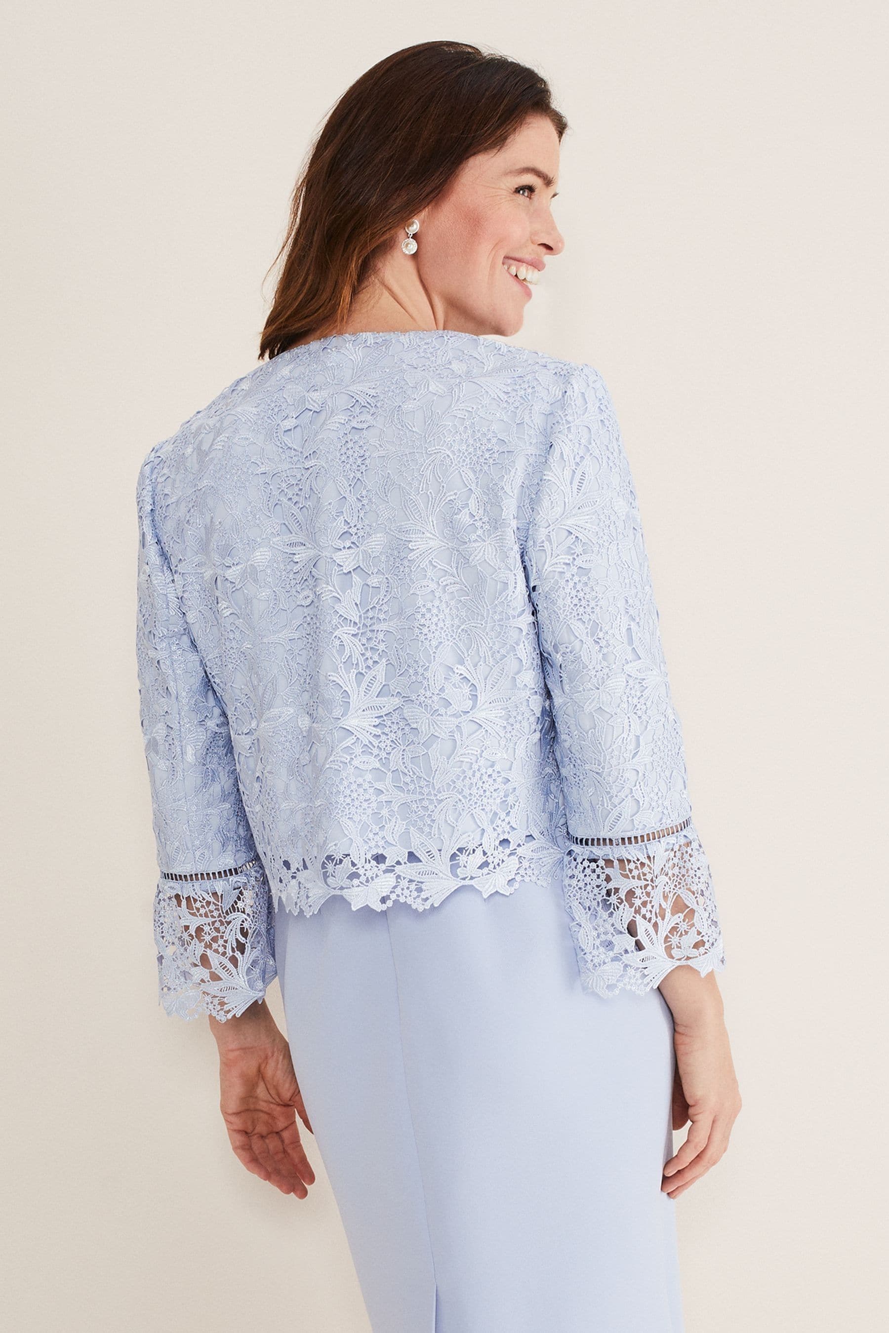 Cream lace best sale jacket next