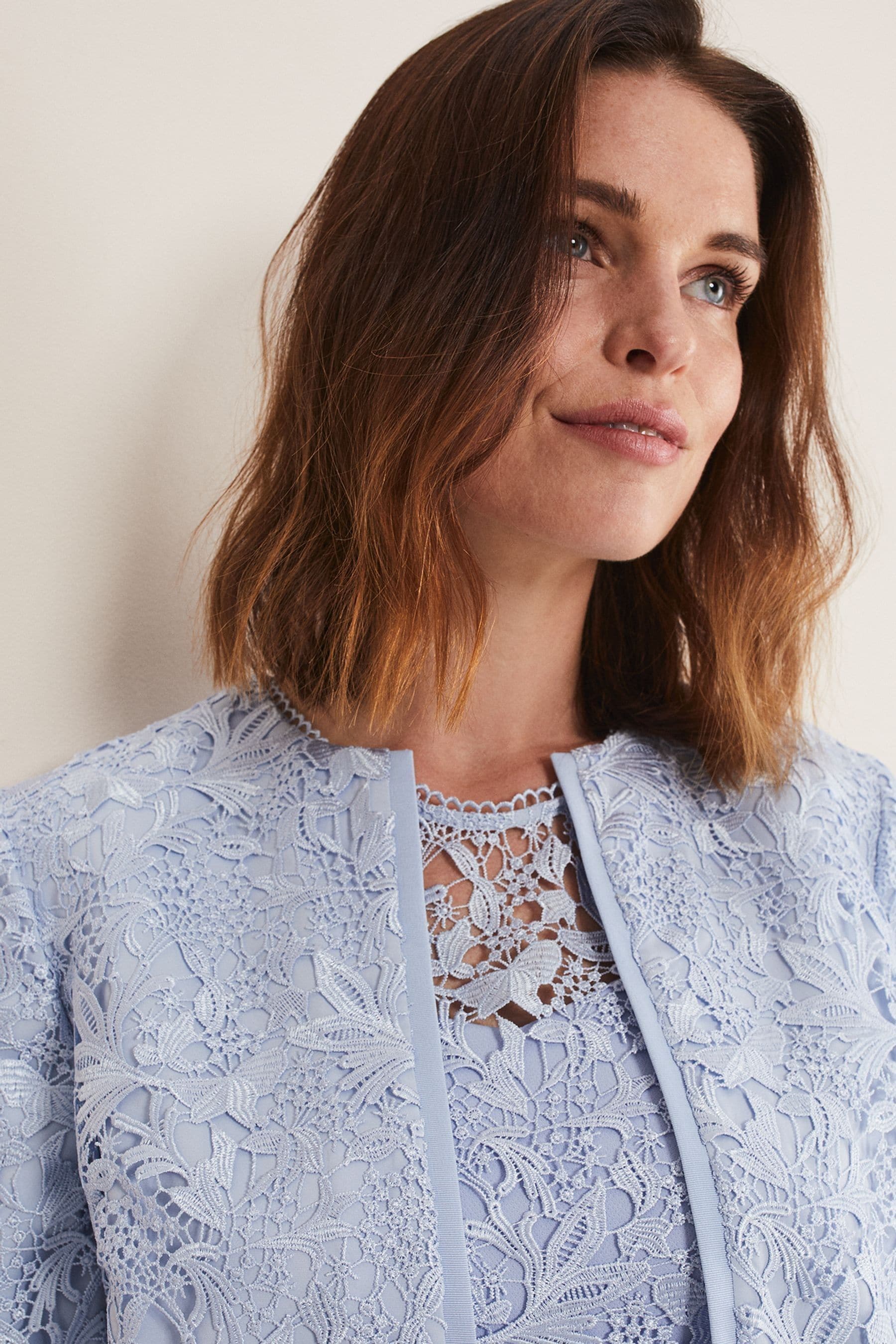 Royal blue lace best sale jacket