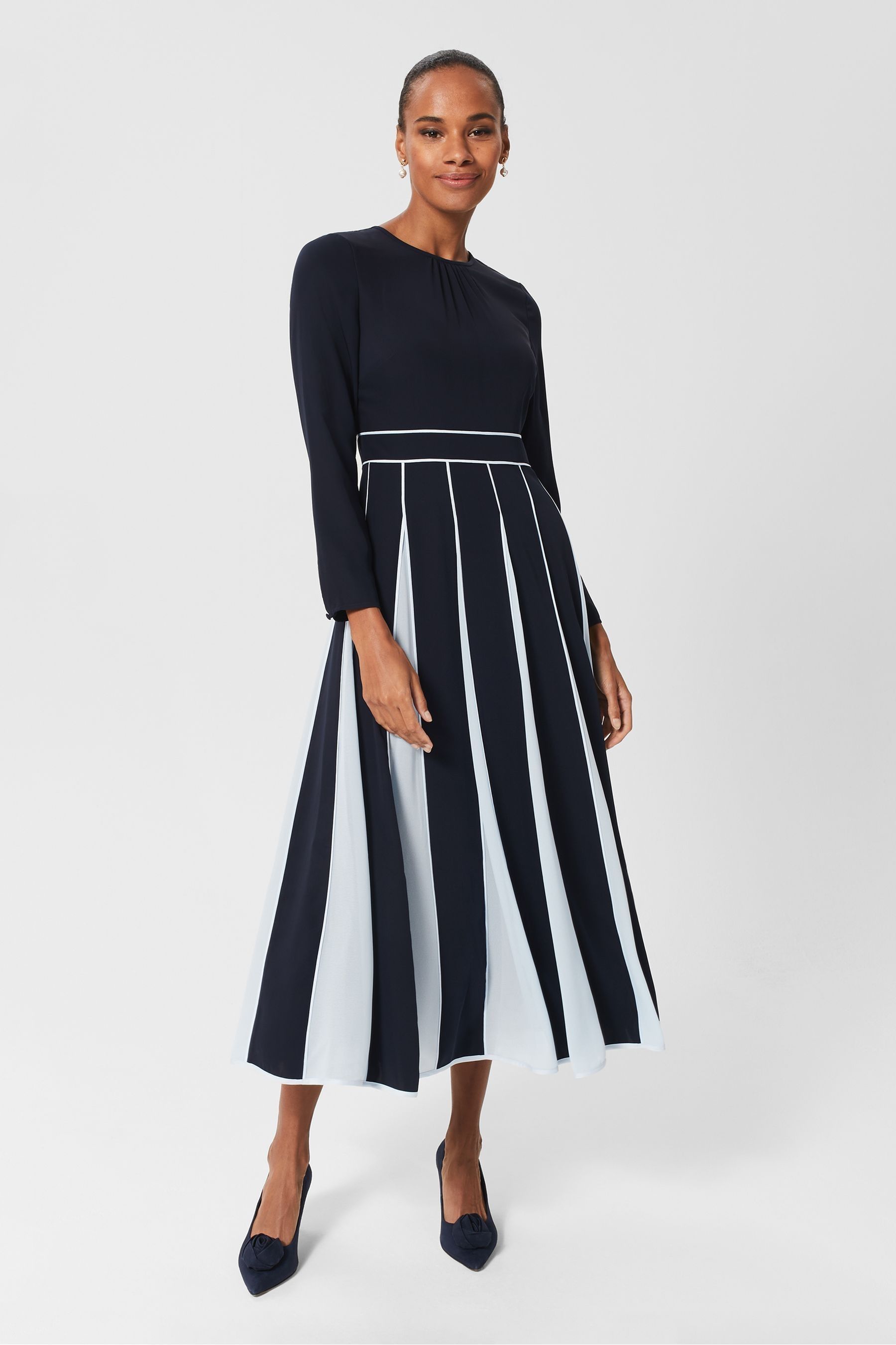 Buy Hobbs Blue Cecilia Dress from the Next UK online shop