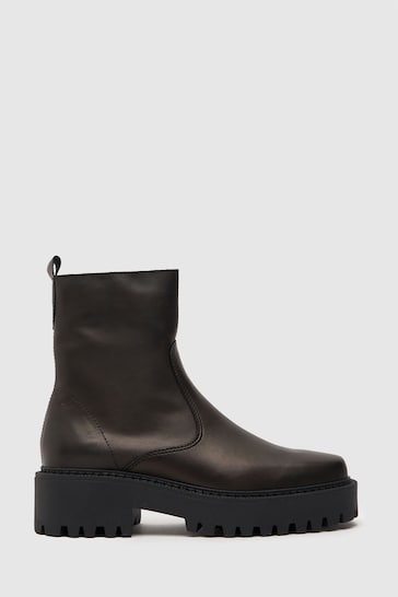 Schuh April Black Clean Leather Boots