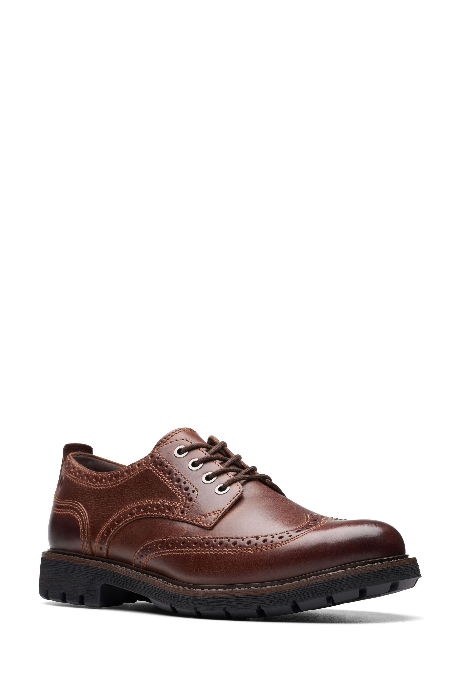 Clarks brown dress shoes sales
