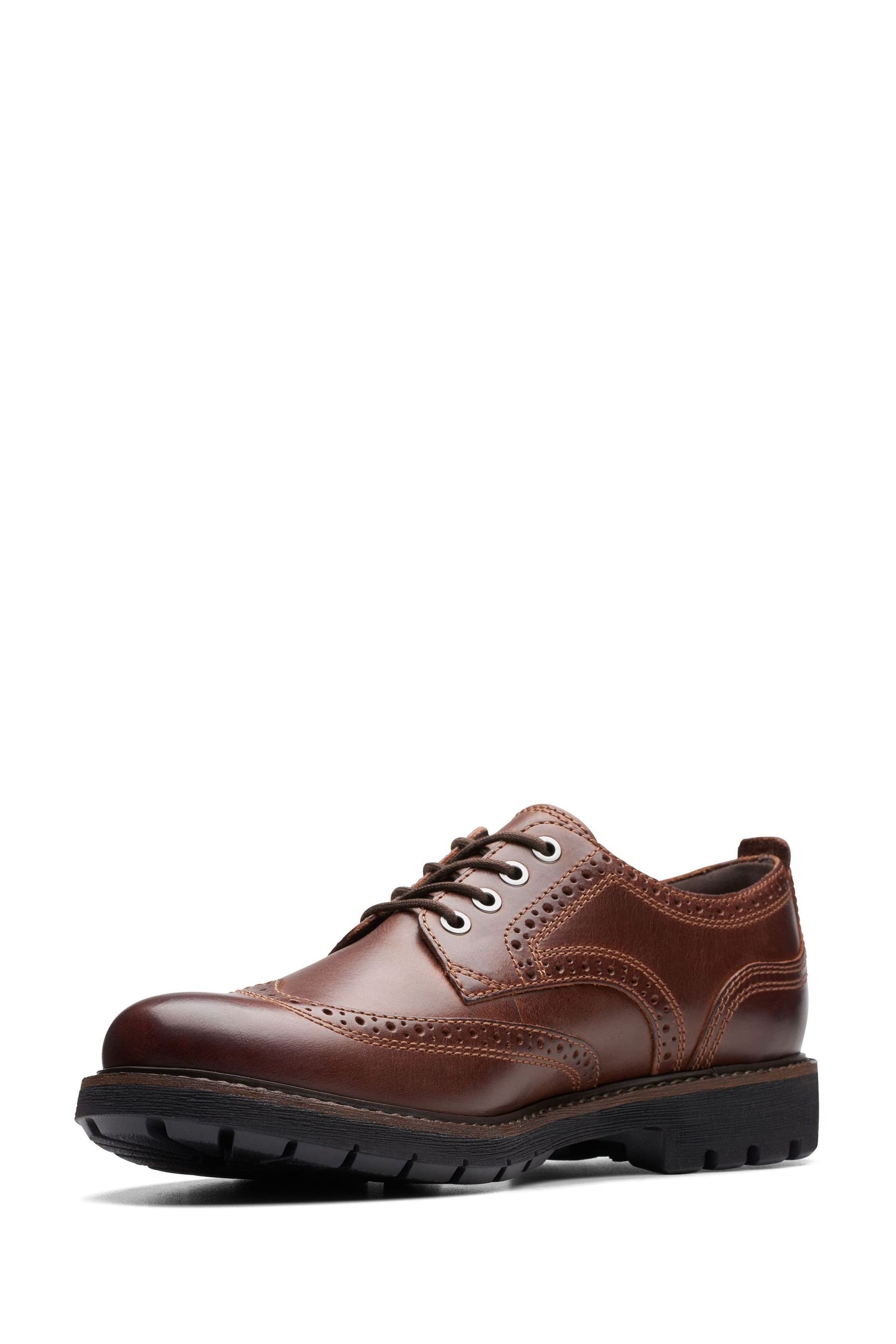 Buy Clarks Brown Leather Batcombe Tie Shoes from the Next UK