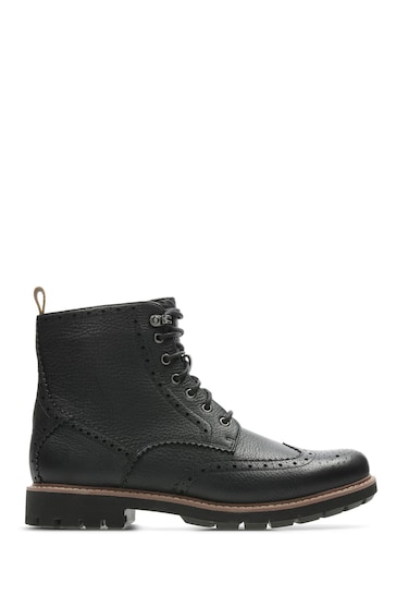 Clarks Black Batcombe Lord Boots