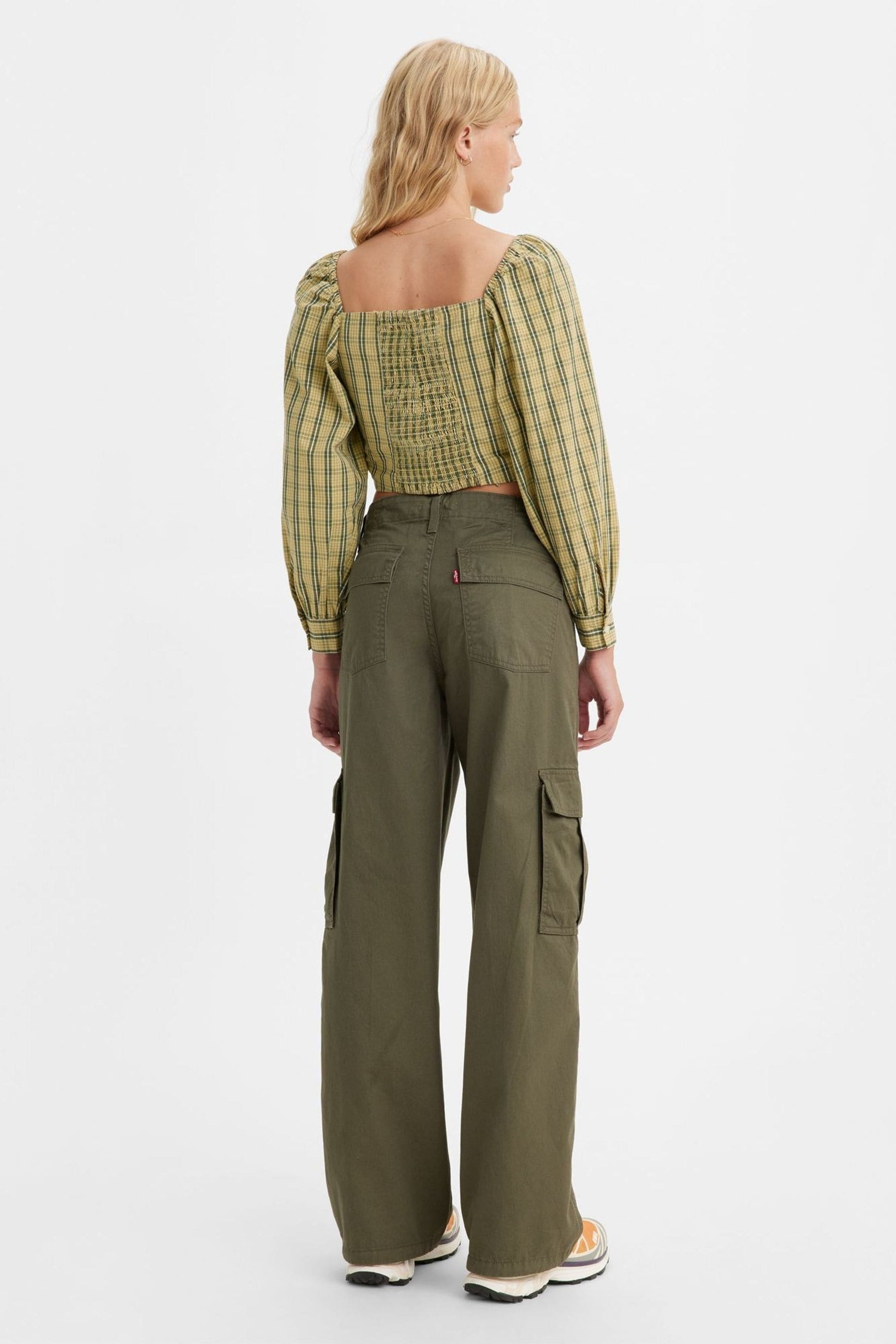 Baggy green cheap cargo pants