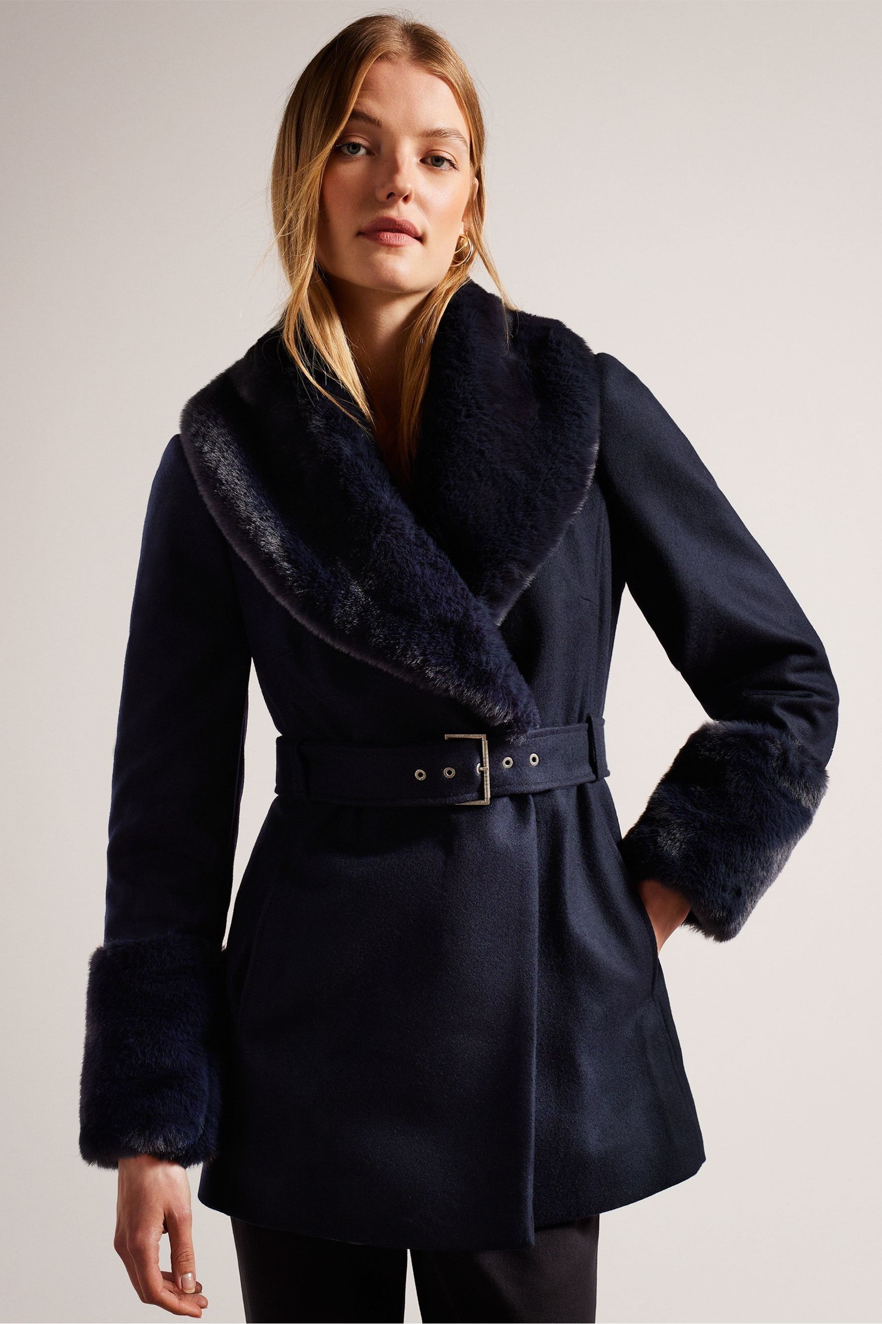 Ted baker sales electric blue coat