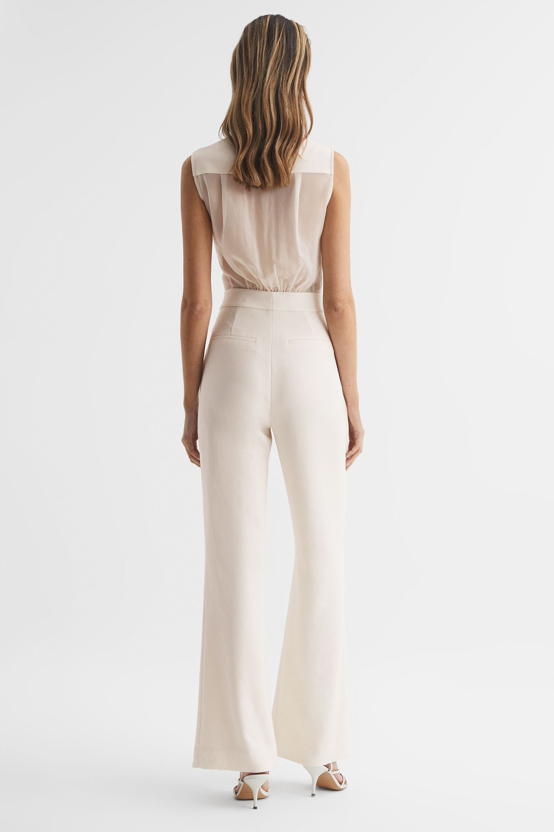 Buy Reiss Ivory Dani Petite Tuxedo Jumpsuit from the Next UK online shop