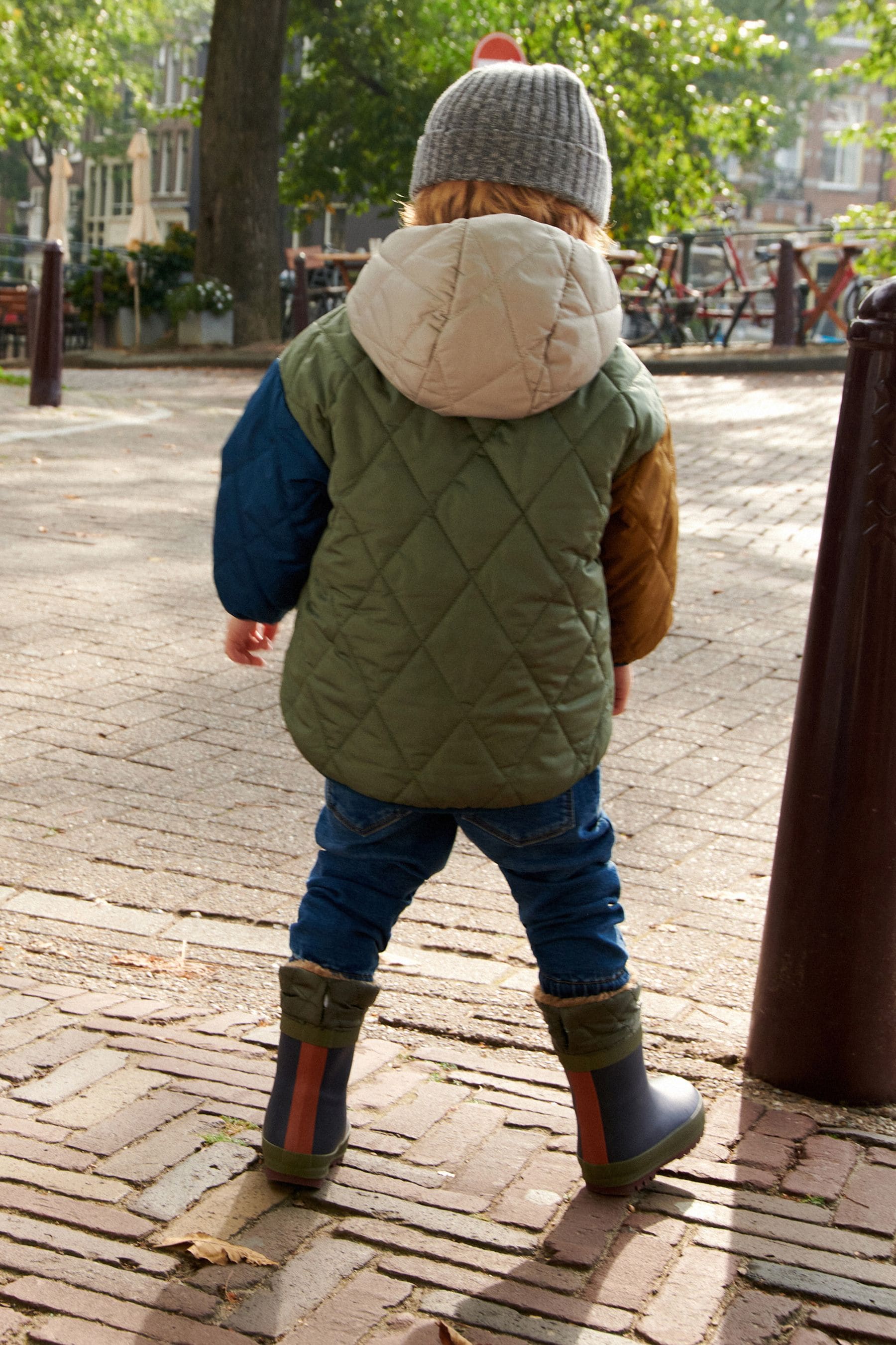 Buy Brown Quilted Borg Lined Jacket 3mths 7yrs from the Next UK