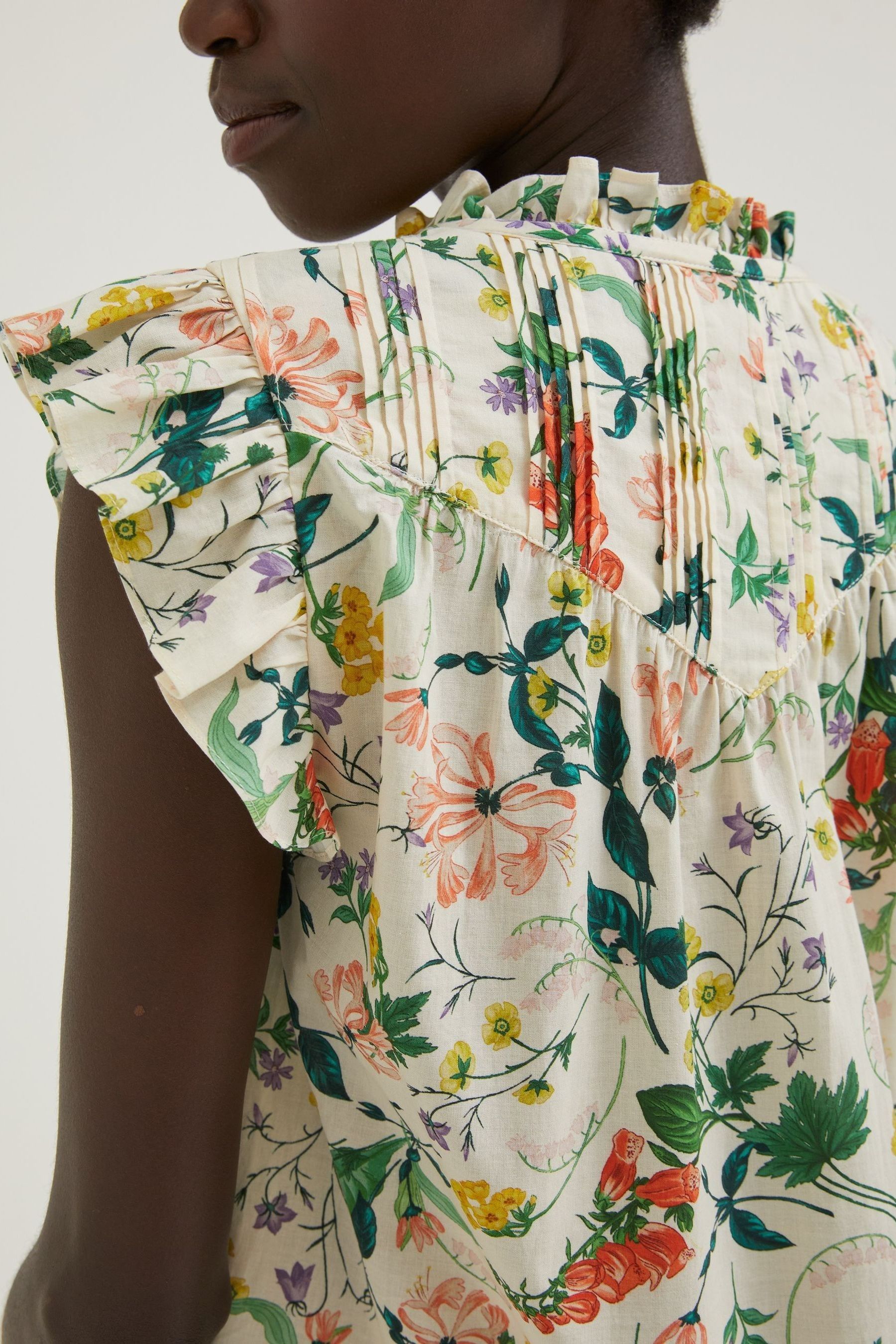 Buy FatFace Natural National Forest Hazel Floral Blouse from the