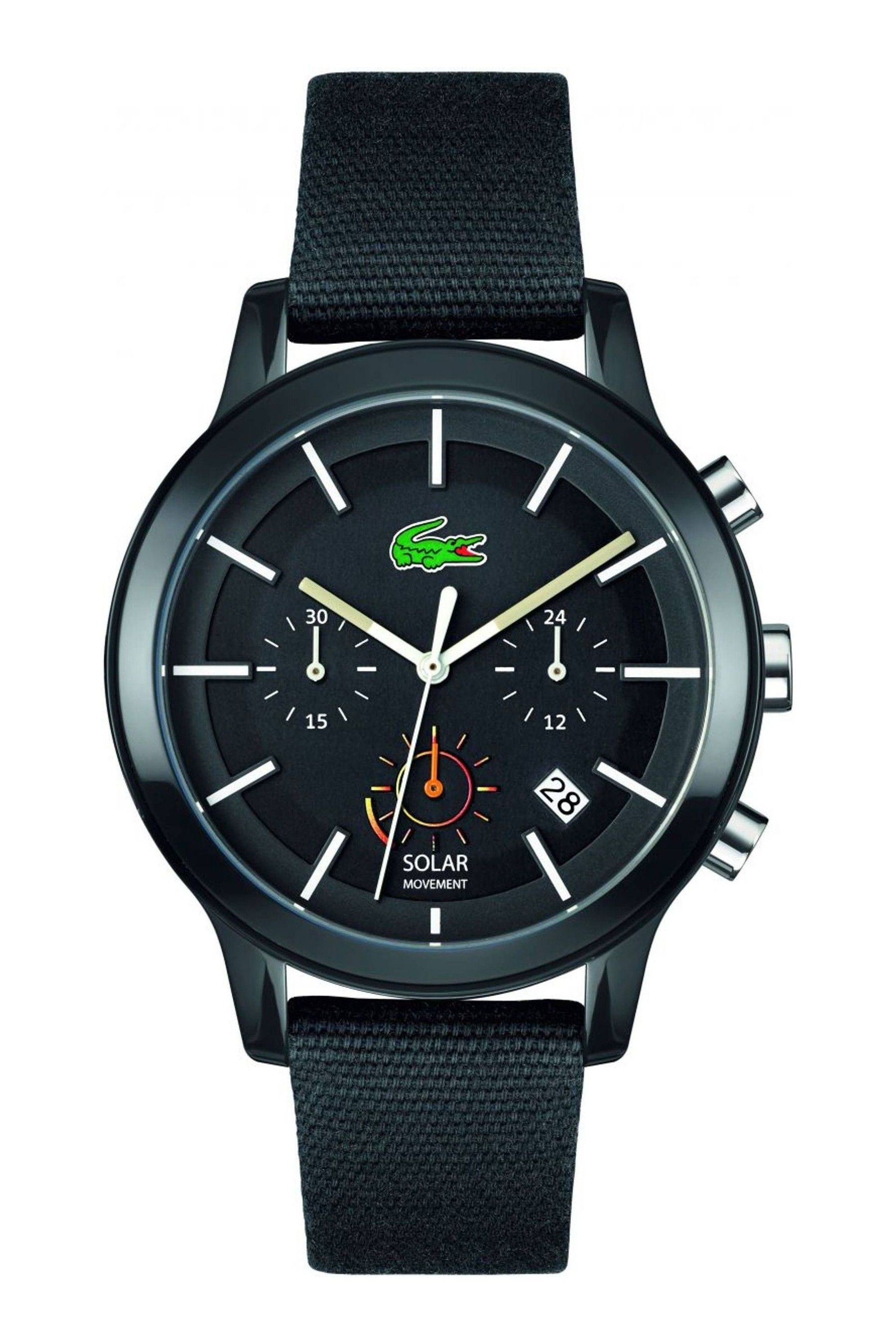 Buy Lacoste Gents Black L.12.12 Solar Watch from the Next UK