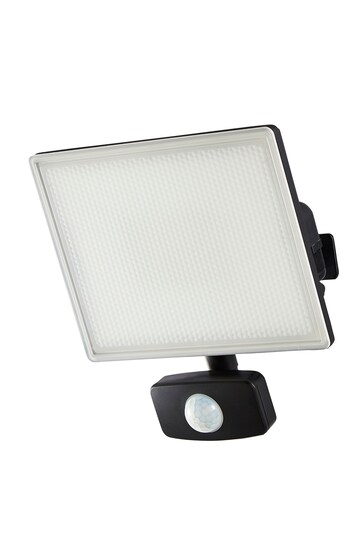 BHS Black Trosa 30W AluPC PIR Flood Light