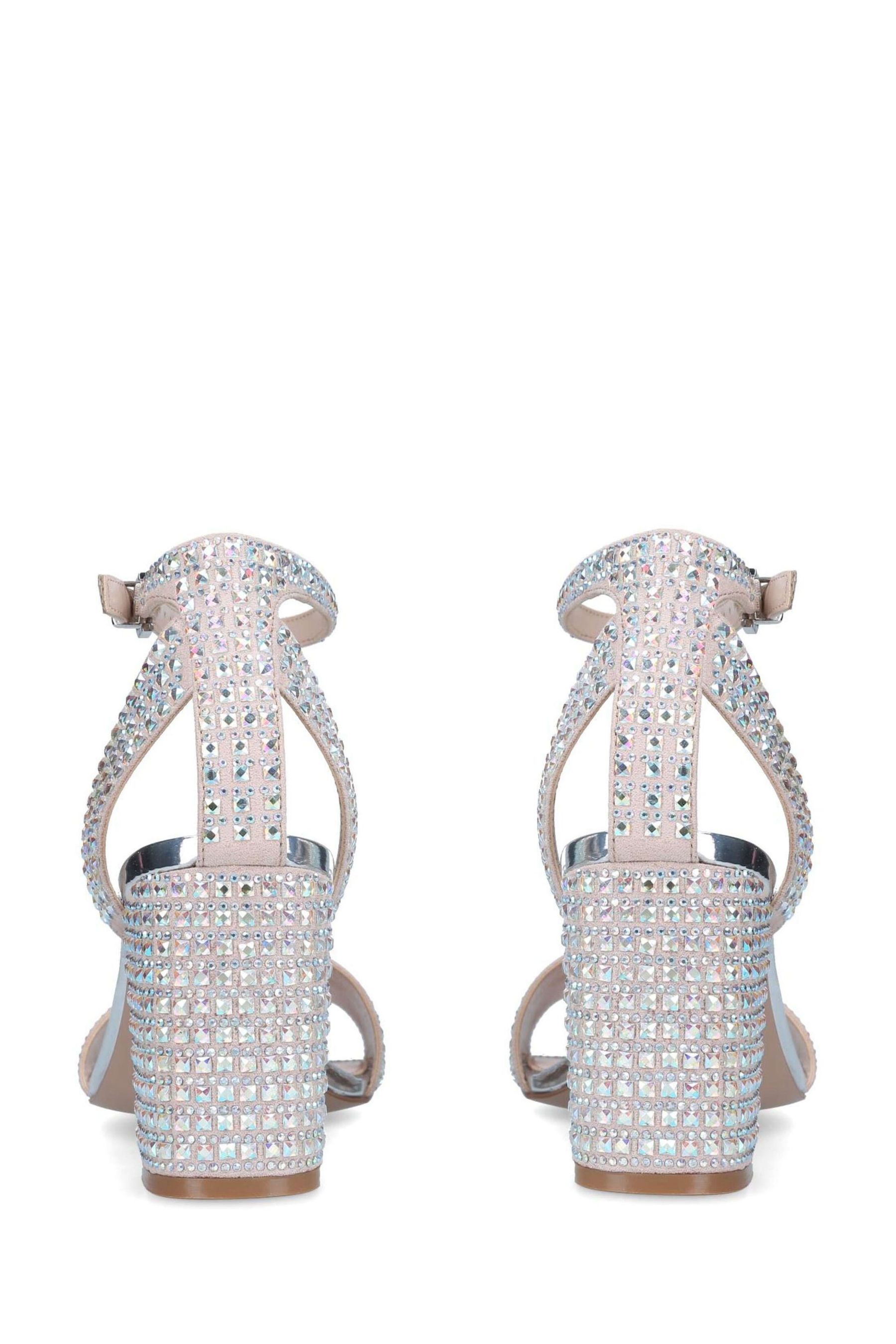 Carvela kink sandals silver online