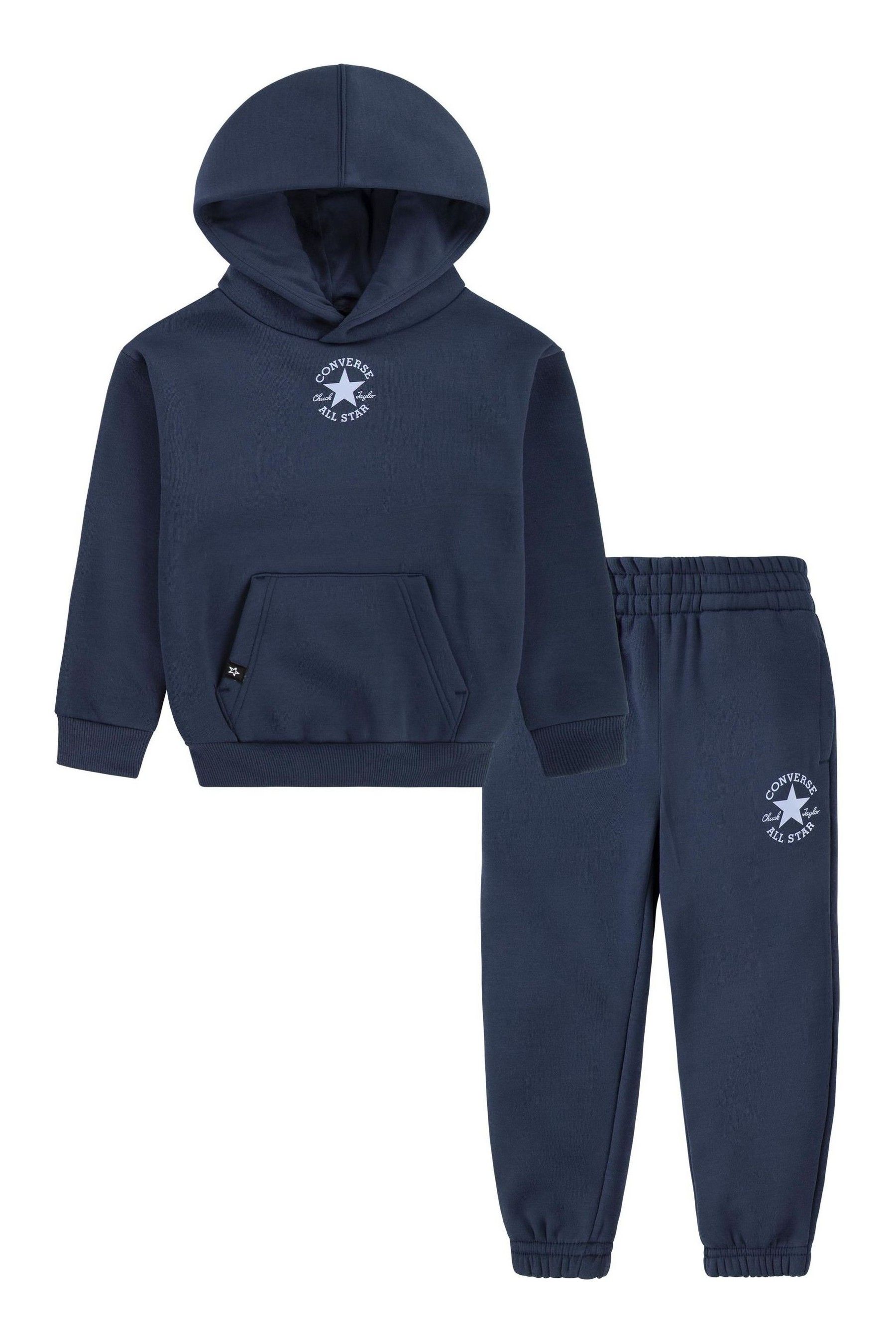 Blue converse shop tracksuit