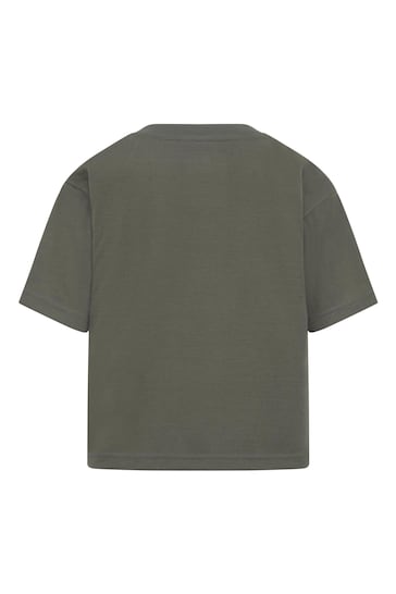 Converse Khaki Green Chuck Patch Oversized Boxy T-Shirt