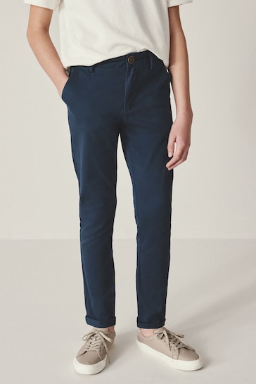 Pants feature an elasticated waistband with trim at hem
