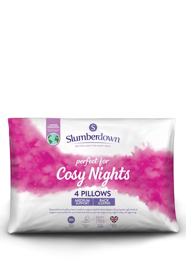 Slumberdown Cosy Nights 4 Medium Pillows
