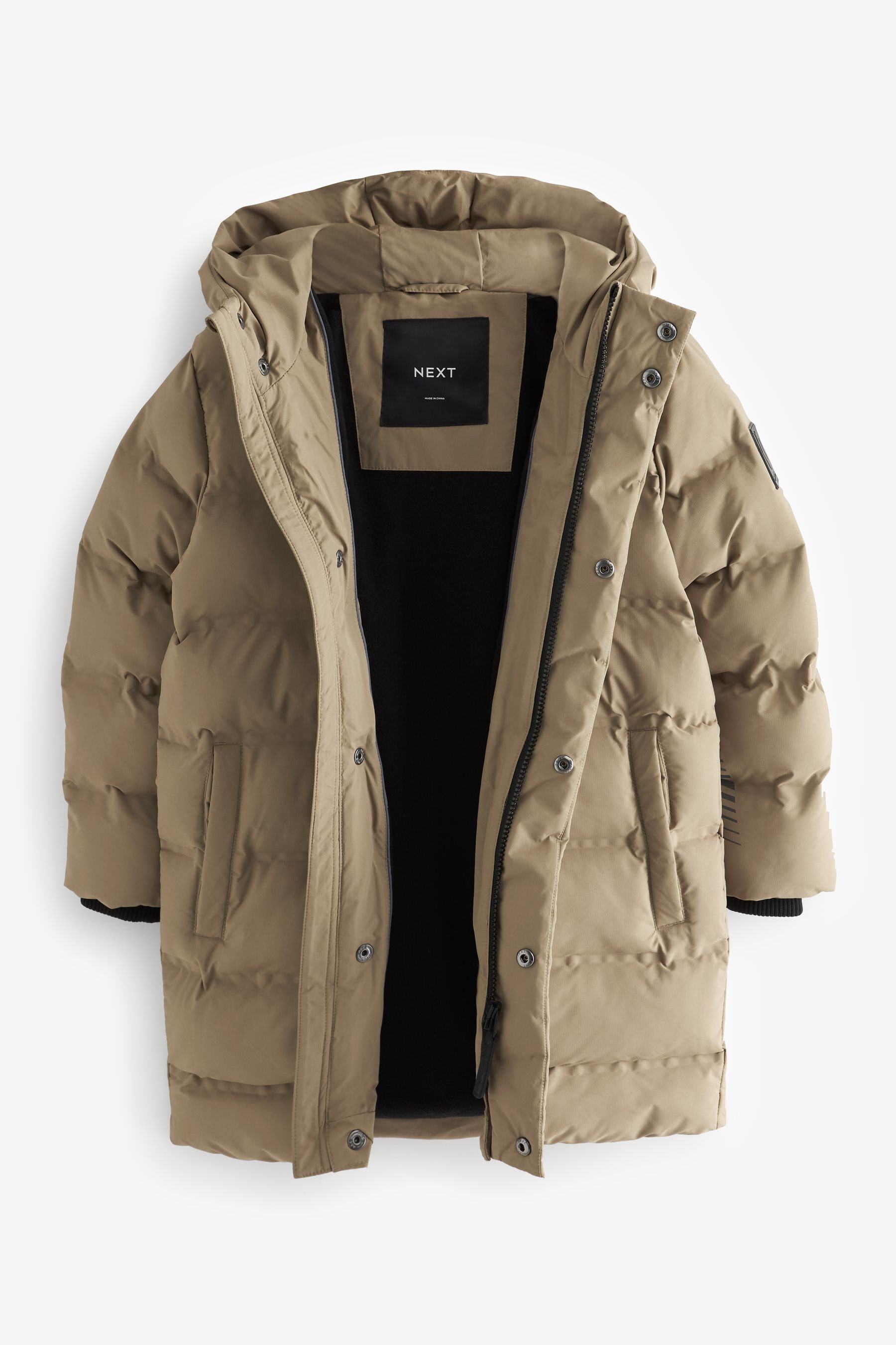 Fleece lined padded coat hot sale