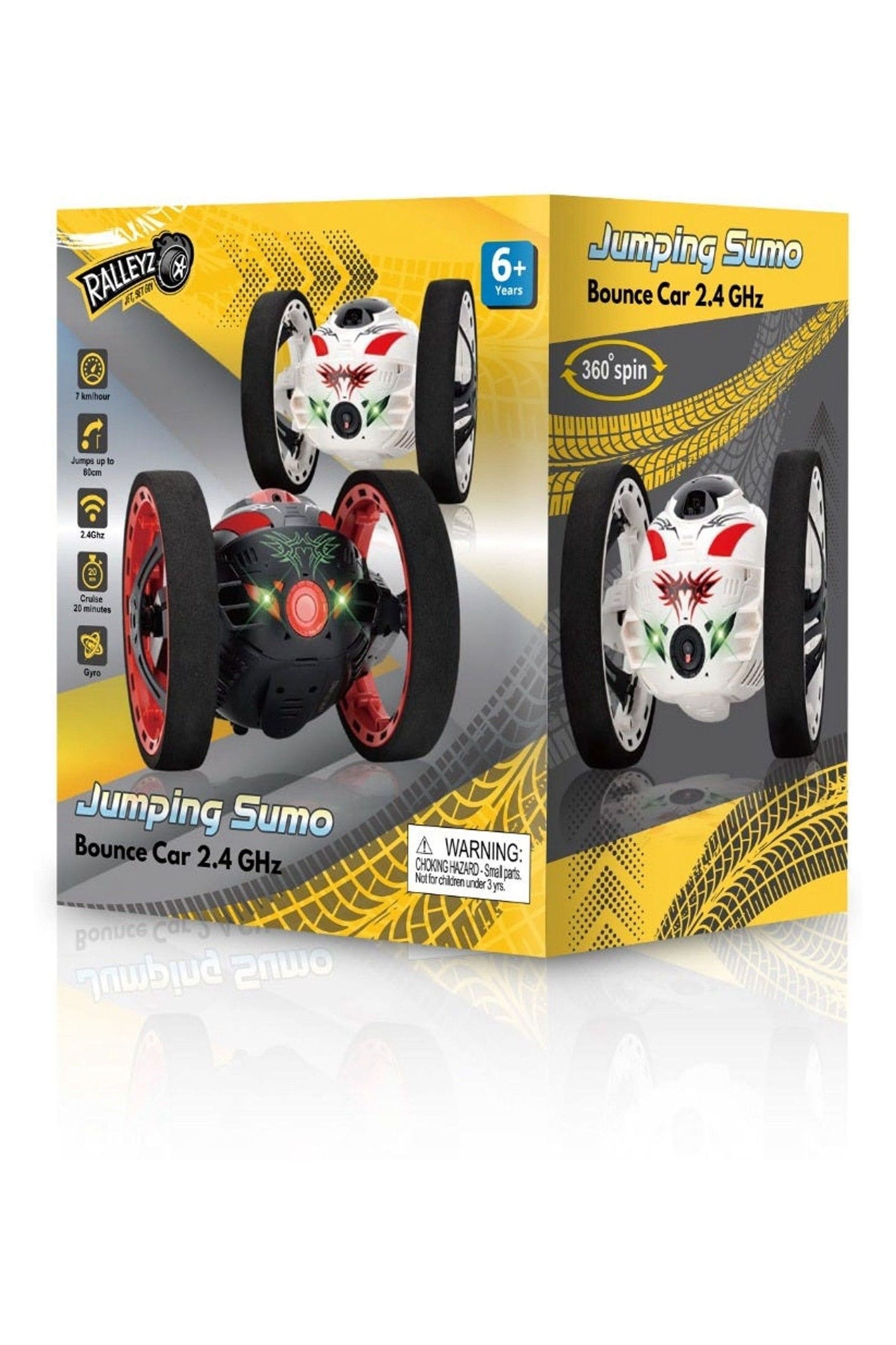 Jumping remote clearance control car