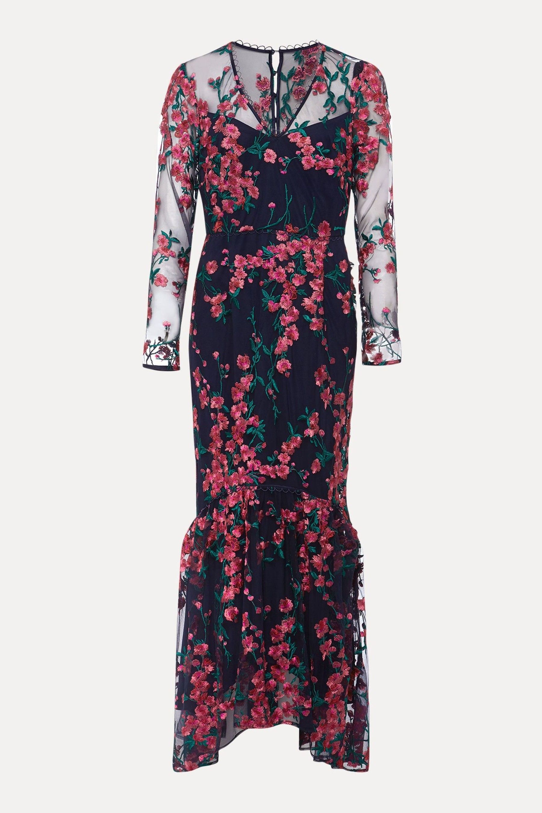 Trisha embroidered tulle maxi skirt discount