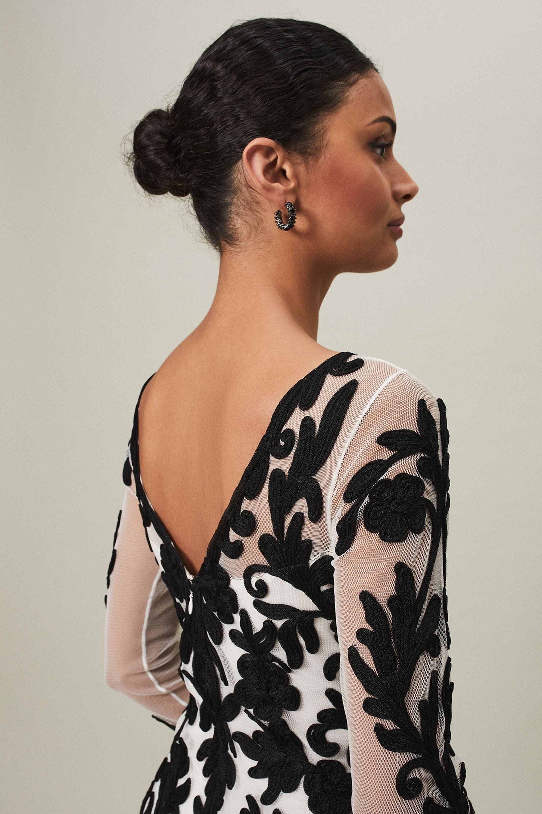 Buy Phase Eight Black Ria Tapework Dress from the Next UK online shop