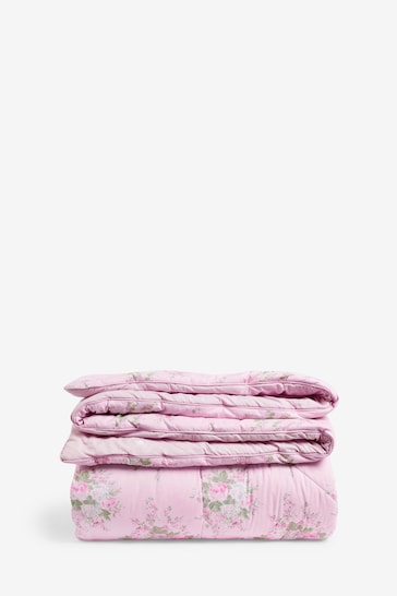 Shabby Chic by Rachel Ashwell® Pink Rose Blossom Lofty Bedspread