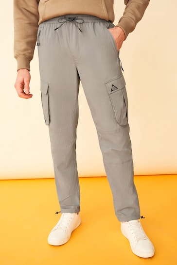 F&F Grey 9 Peaks Ripstop Cargo Trousers