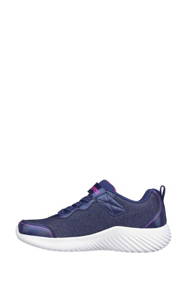 Skechers Blue Bounder Groove Girls Trainers