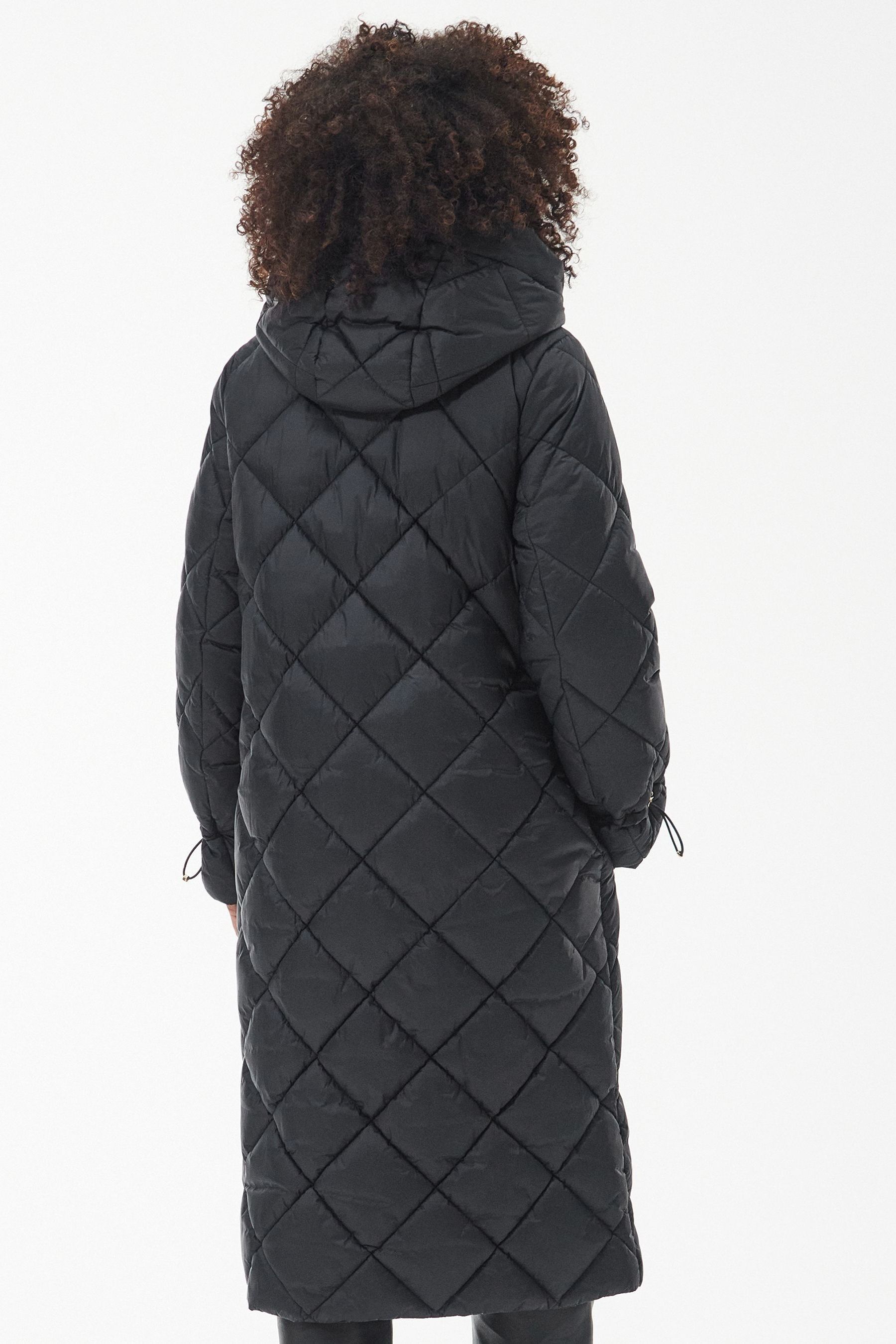 Womens black quilted barbour jacket deals