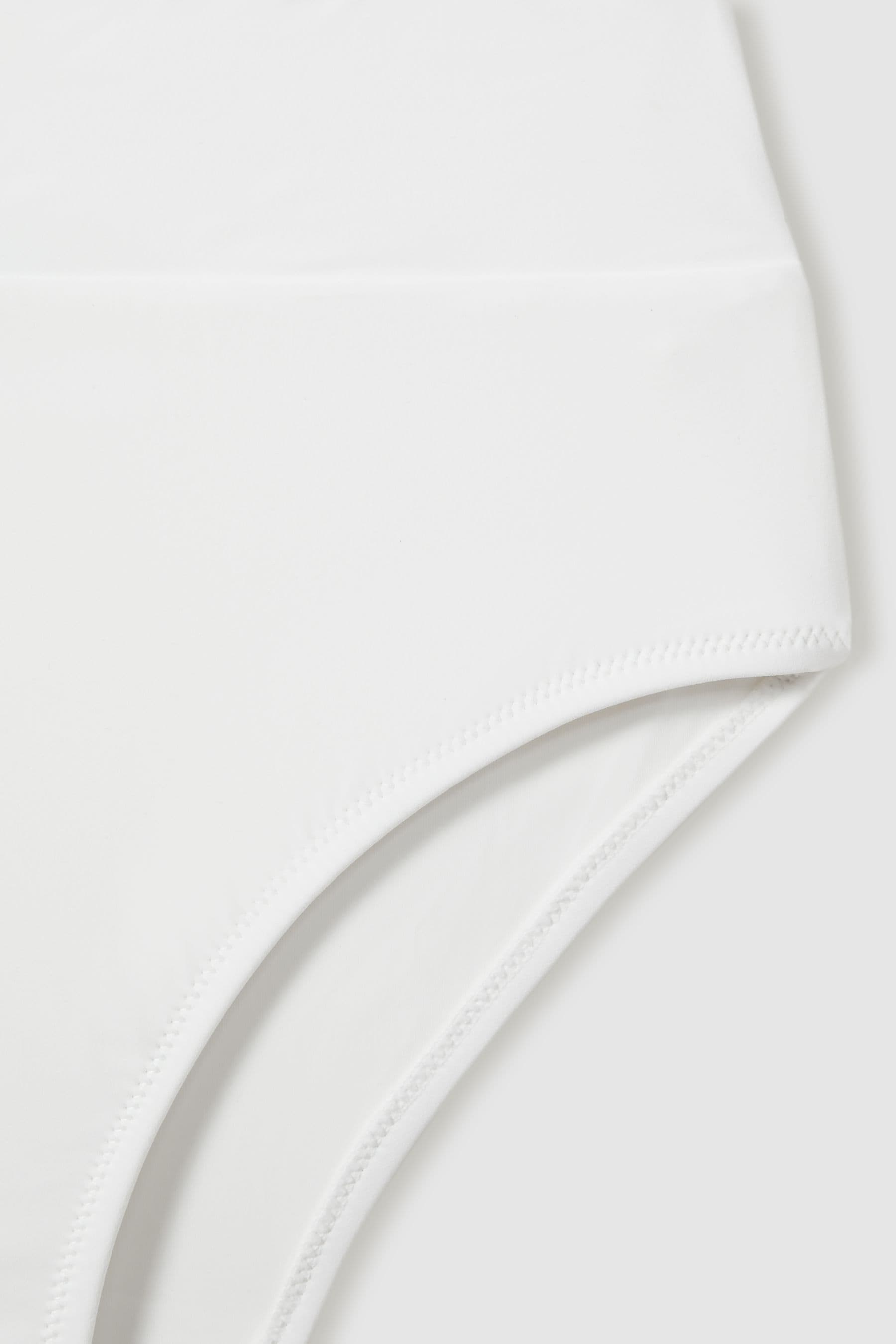 Reiss White Cristina High Rise Bikini Bottoms