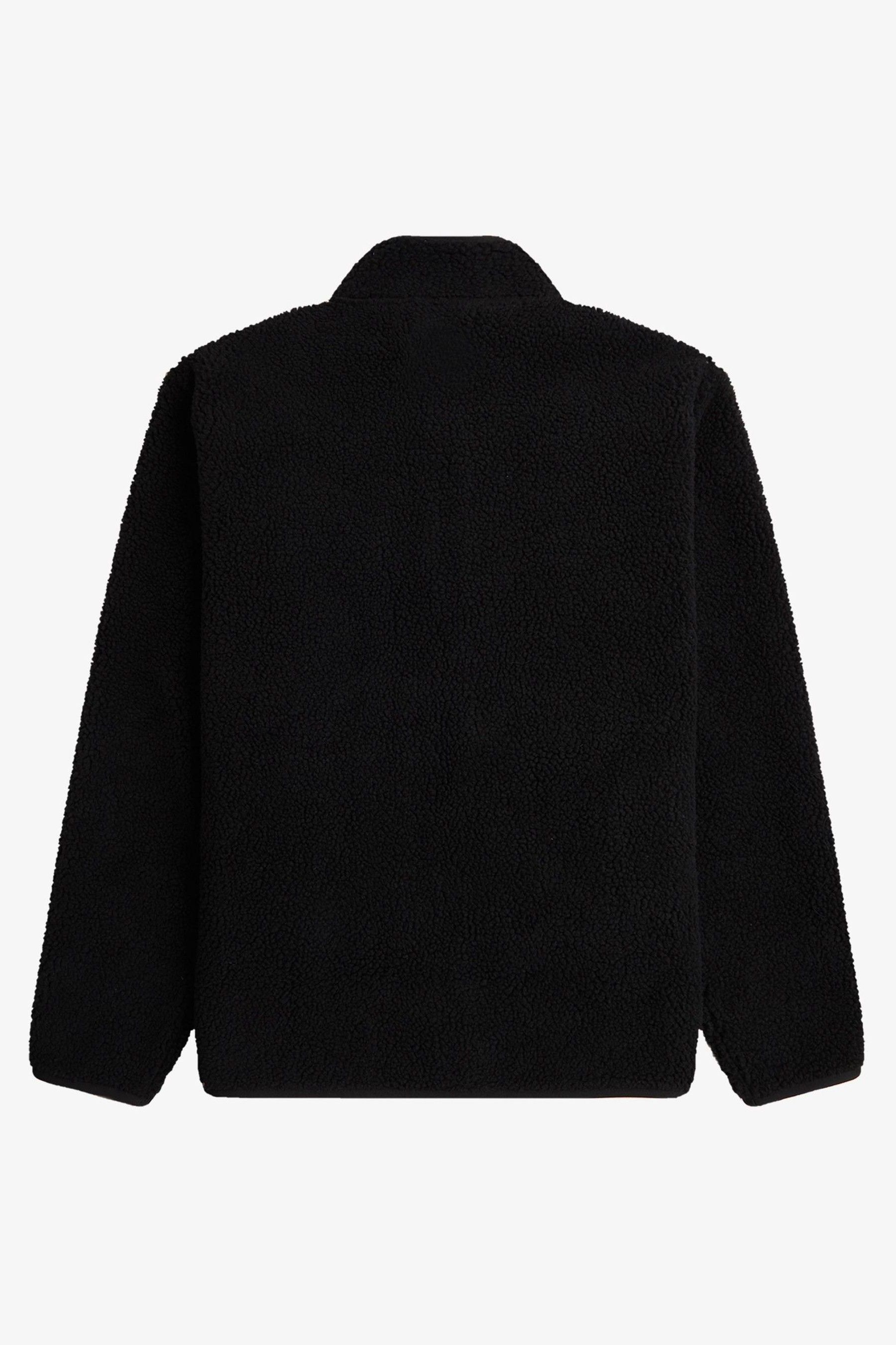 Buy Fred Perry Zip Through Borg Black Fleece from the Next UK