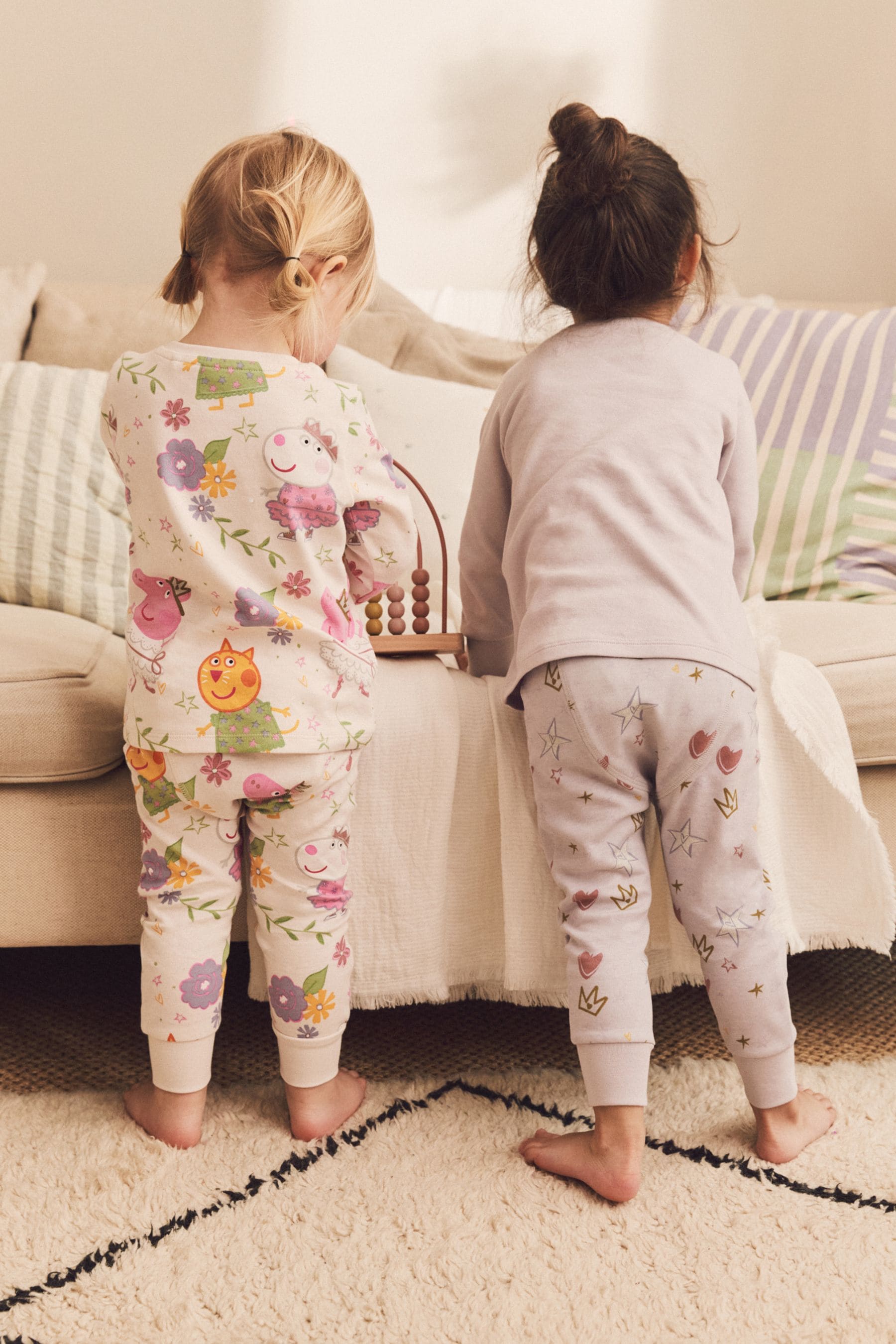 Buy Peppa Pig Lilac Purple White License Pyjamas 2 Pack 9mths