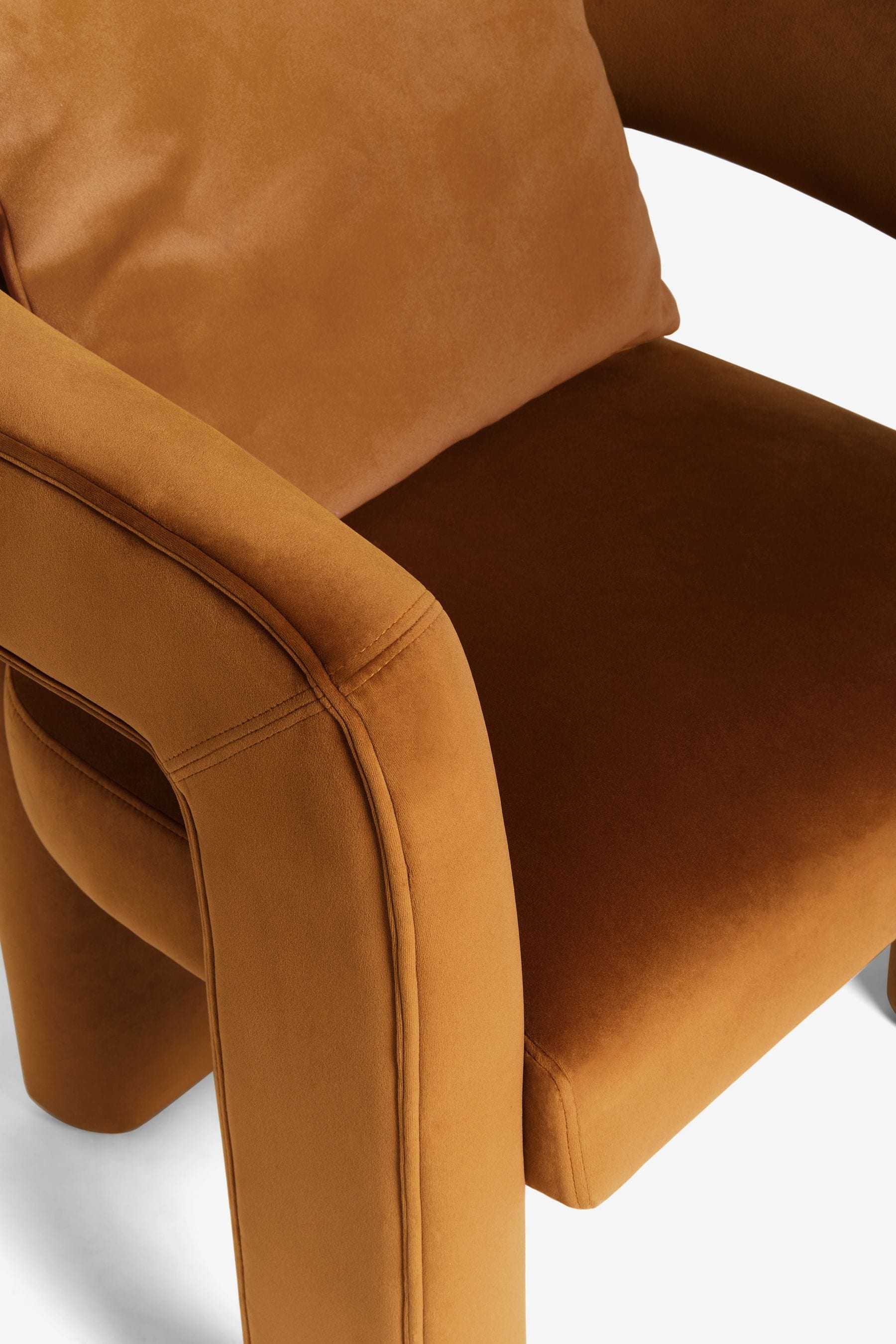 Caramel accent sale chair