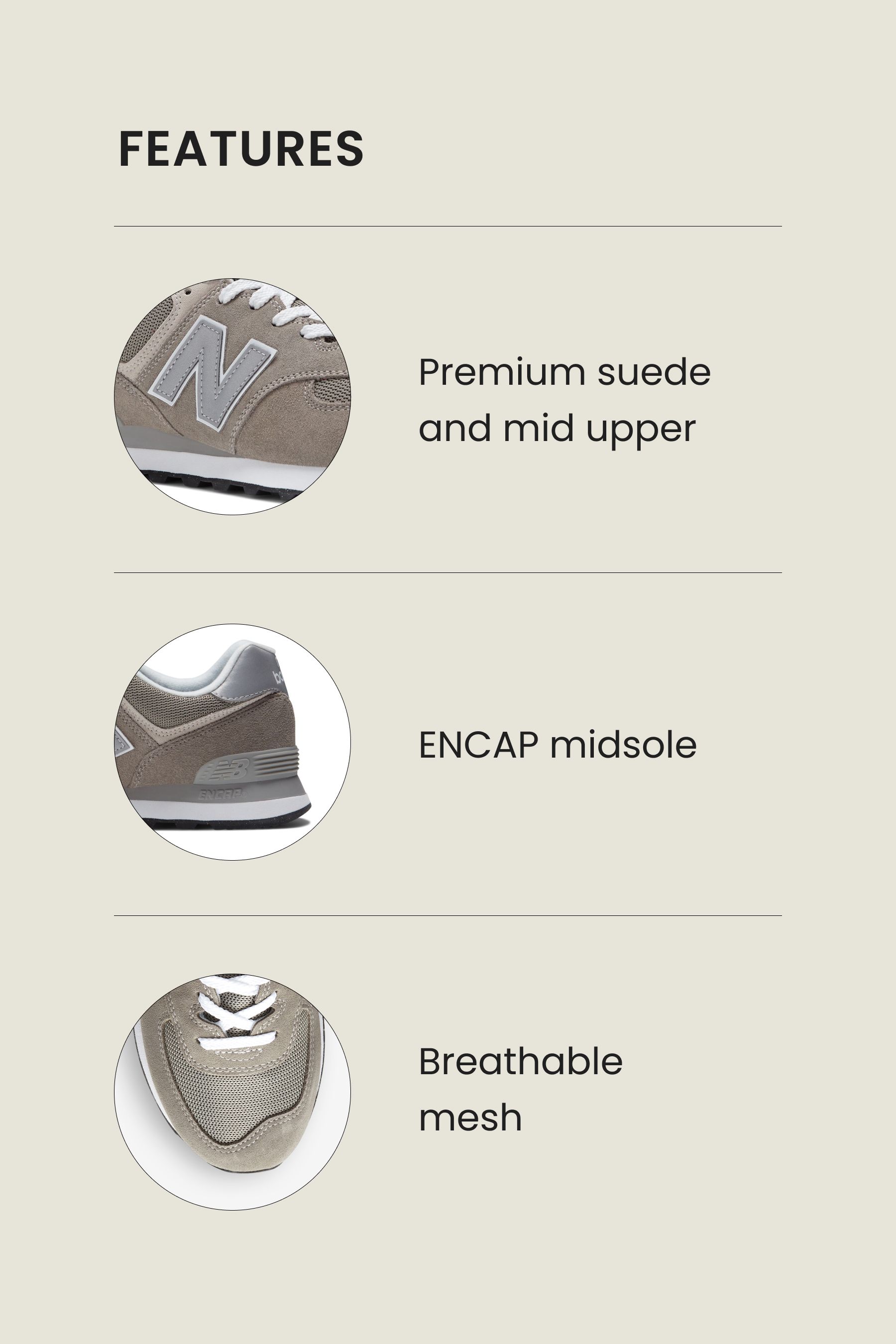 New balance 574 trainers in grey sales