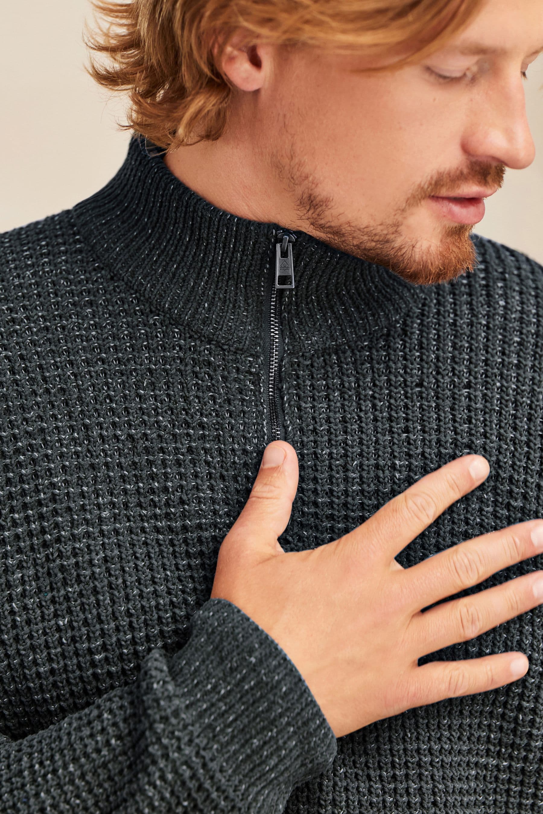Chenille zip up sweater shop