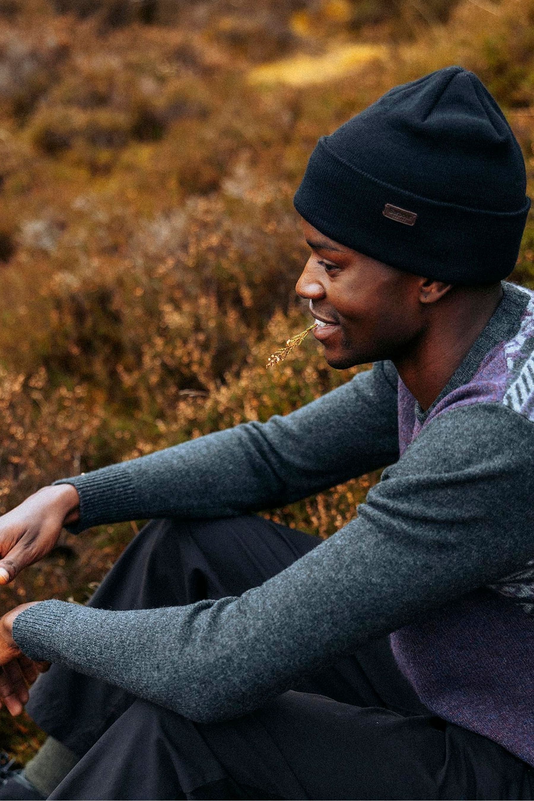 Black barbour hat on sale