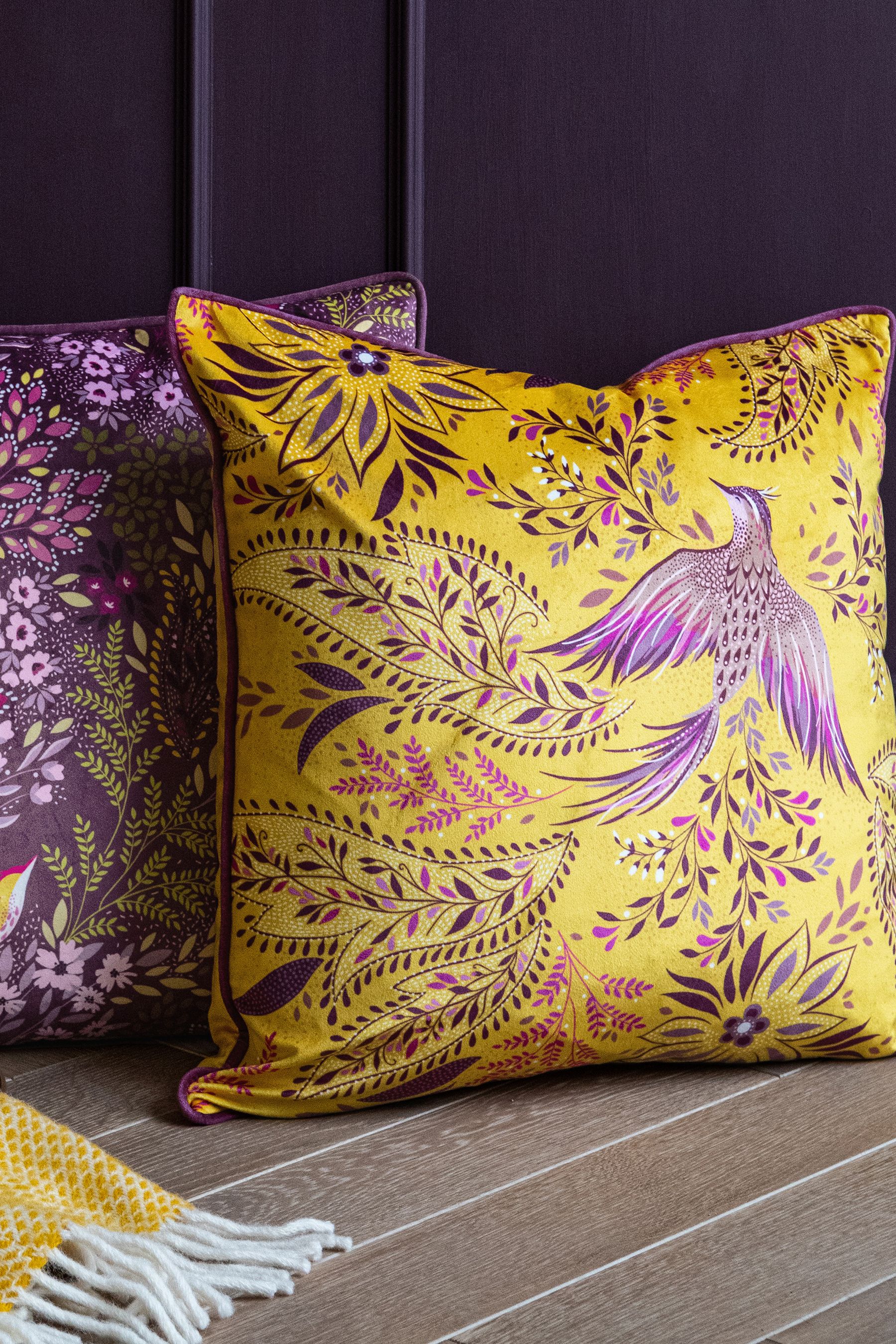 Yellow cheap bird pillow